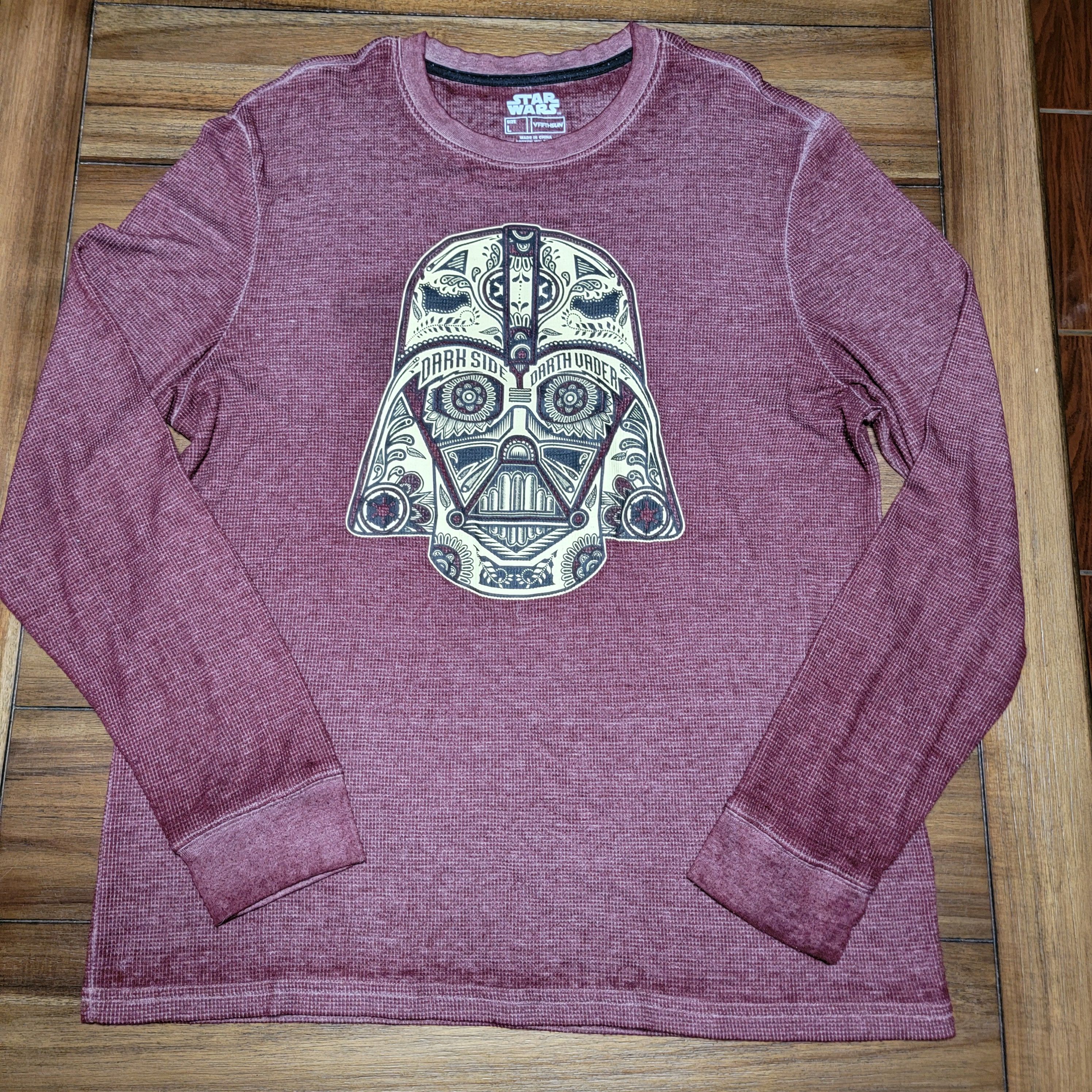 Other VFifth Sun Star Wars LS Waffle Knit Tee "Darth Vader" Large Size L / US 10 / IT 46 - 1 Thumbnail