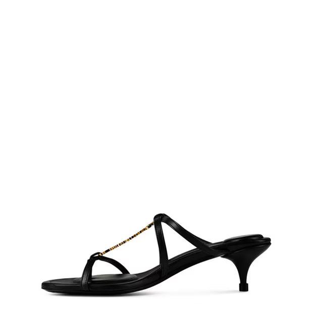 Jacquemus o1g2r1mq1024 Heeled Sandals in Black Size US 7 / IT 37 - 2 Thumbnail