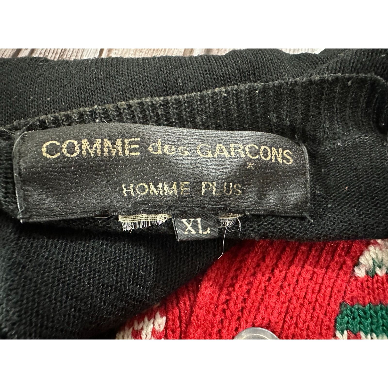 Comme des Garcons Comme des Garcons Cotton Cardigan Plaid Red Black Size XL Ja Size XL / US 12-14 / IT 48-50 - 2 Thumbnail