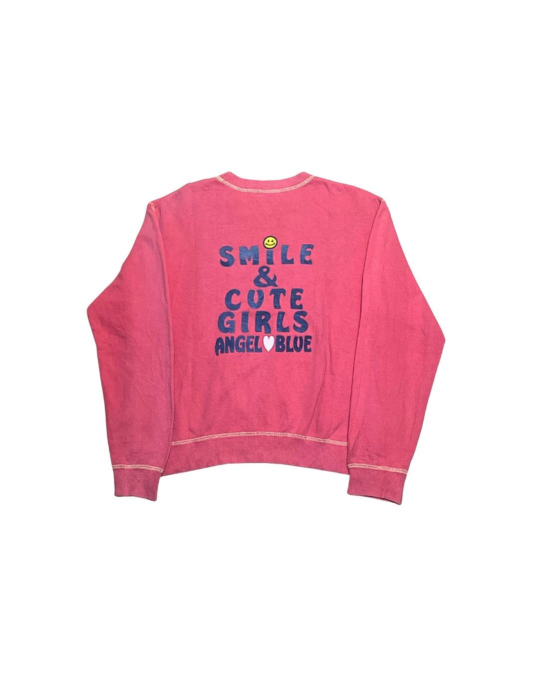 Angel Blue Angel Blue Y2K Smile Graphic Sweatshirt Size M / US 6-8 / IT 42-44 - 3 Thumbnail