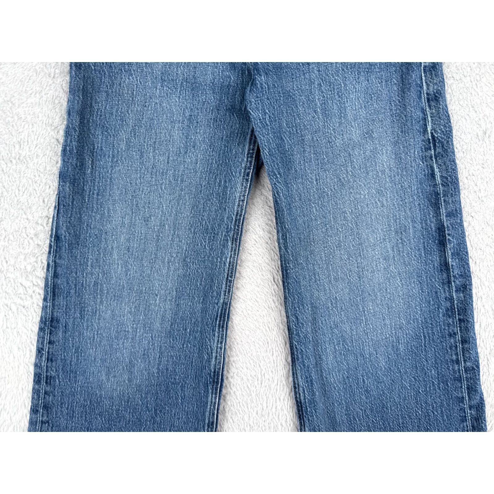 H&M H&M Jeans Women Blue Denim Wide-Leg Mid Rise 24x26 Regular 2 Cotton Blend 5-Pocket 26 Inseam 90s Vintage: No Size 26" / US 2 / IT 38 - 3 Thumbnail