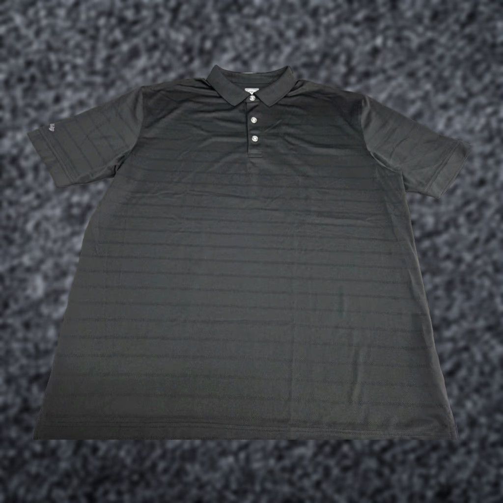 Callaway VINTAGE? No. Callaway Opti Dri Polo Shirt Striped Black Short Sleeve XL Men’s Golf Shirt Size US XL / EU 56 / 4 - 1 Thumbnail