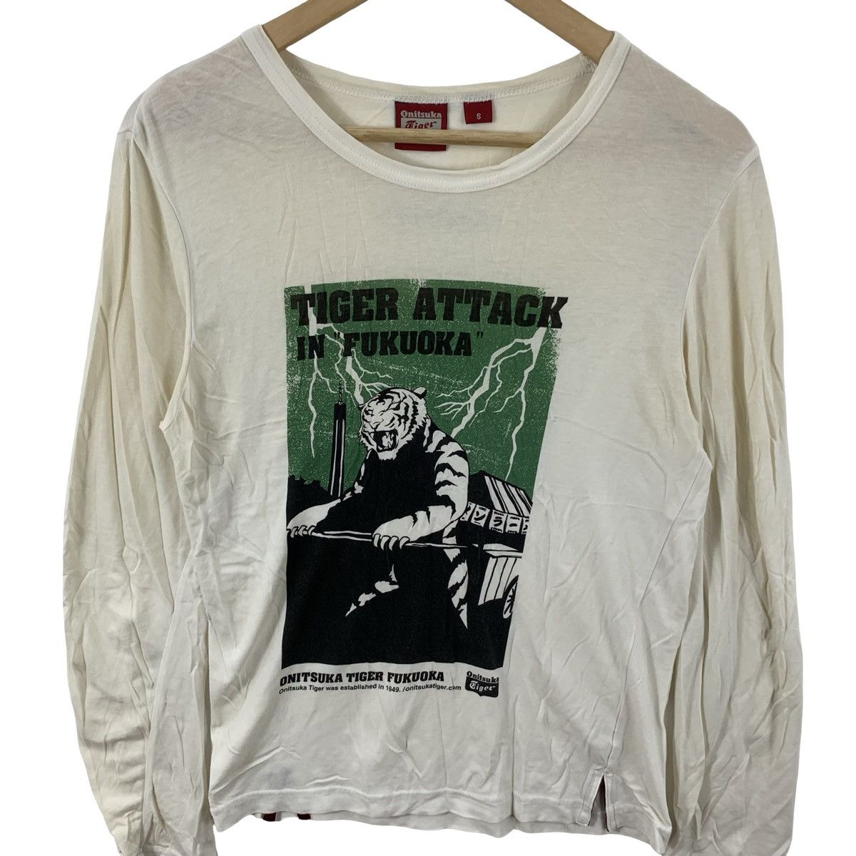Onitsuka Tiger Vintage Onitsuka Tiger Attack in Fukuoka Graphic Size S / US 4 / IT 40 - 6 Thumbnail
