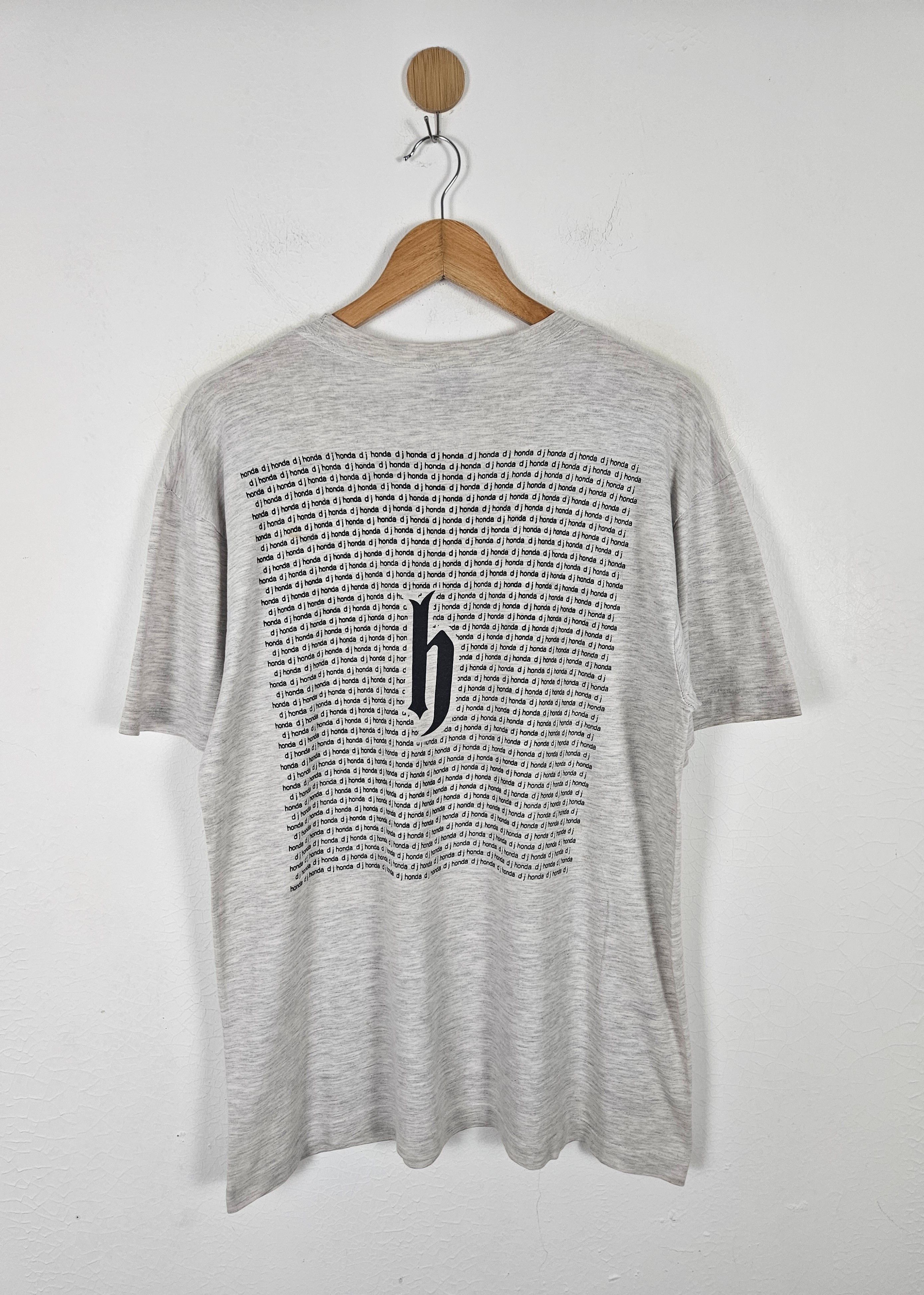 Honda × Japanese Brand × Rap Tees Japanese Hip Hop DJ Honda ‘h’ Logo shirt Size US L / EU 52-54 / 3 - 2 Thumbnail