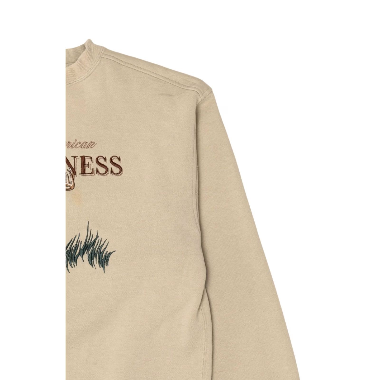 Greats VINTAGE Lost Terrain Sweatshirt Deer Buck Great American Wilderness 2000s Large White Beige Mens Size US L / EU 52-54 / 3 - 7 Thumbnail