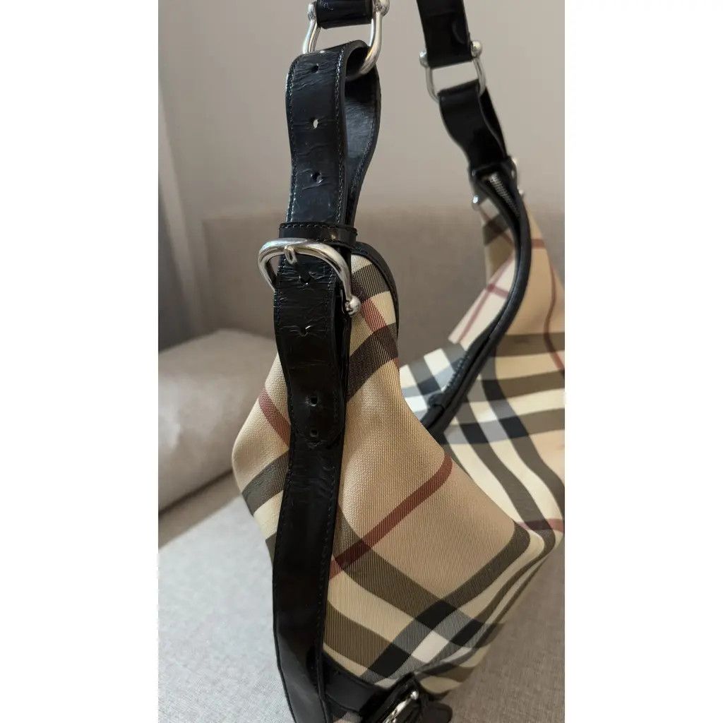 Burberry Burberry Multicolor Leather Supernova Check Hobo Bag Size ONE SIZE - 7 Thumbnail