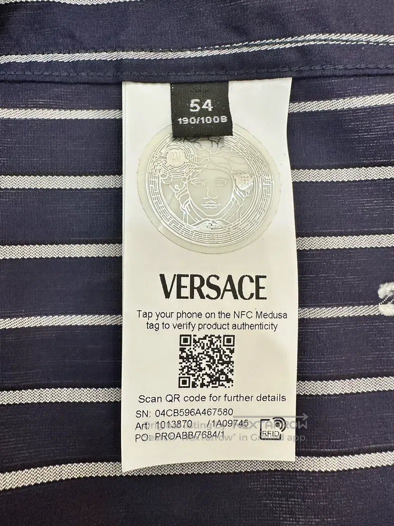 Versace Versace Striped shirt Size US L / EU 52-54 / 3 - 4 Thumbnail