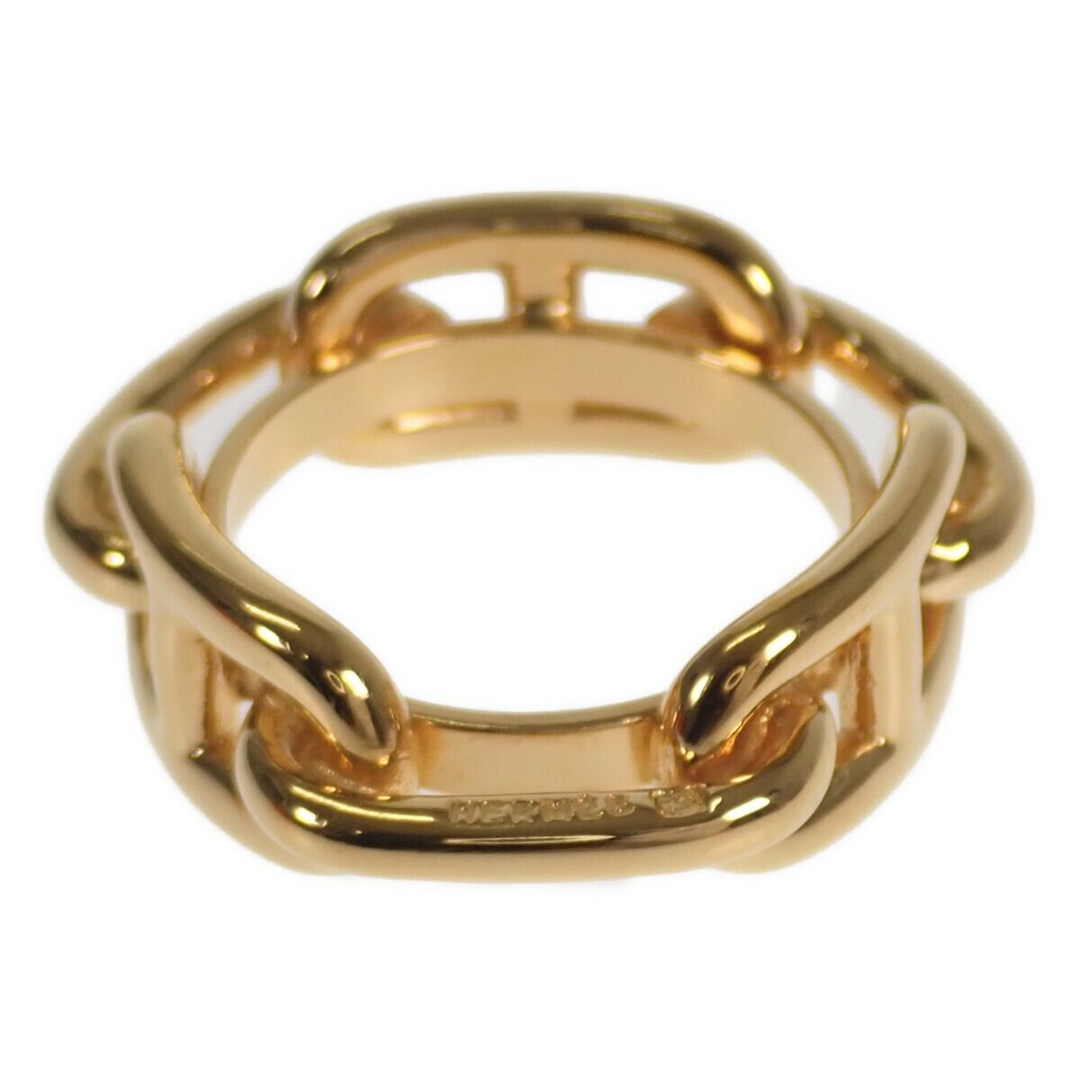 image of Hermes Chaine D'ancre Scarf Ring in Gold, Women's