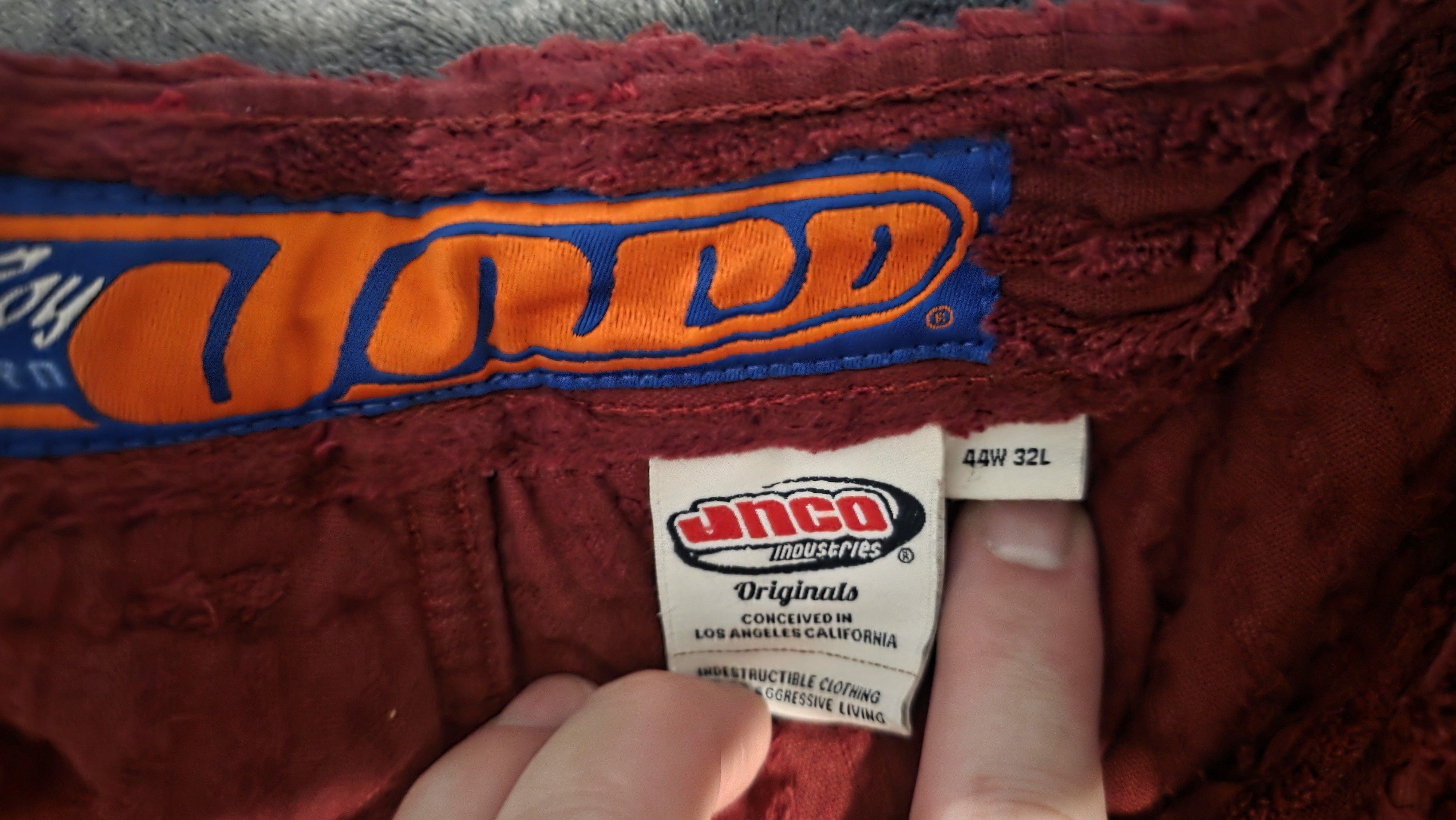 JNCO Fatboy Sizzlin' Burgundy Wale corduroy. Size US 44 / EU 60 - 2 Thumbnail