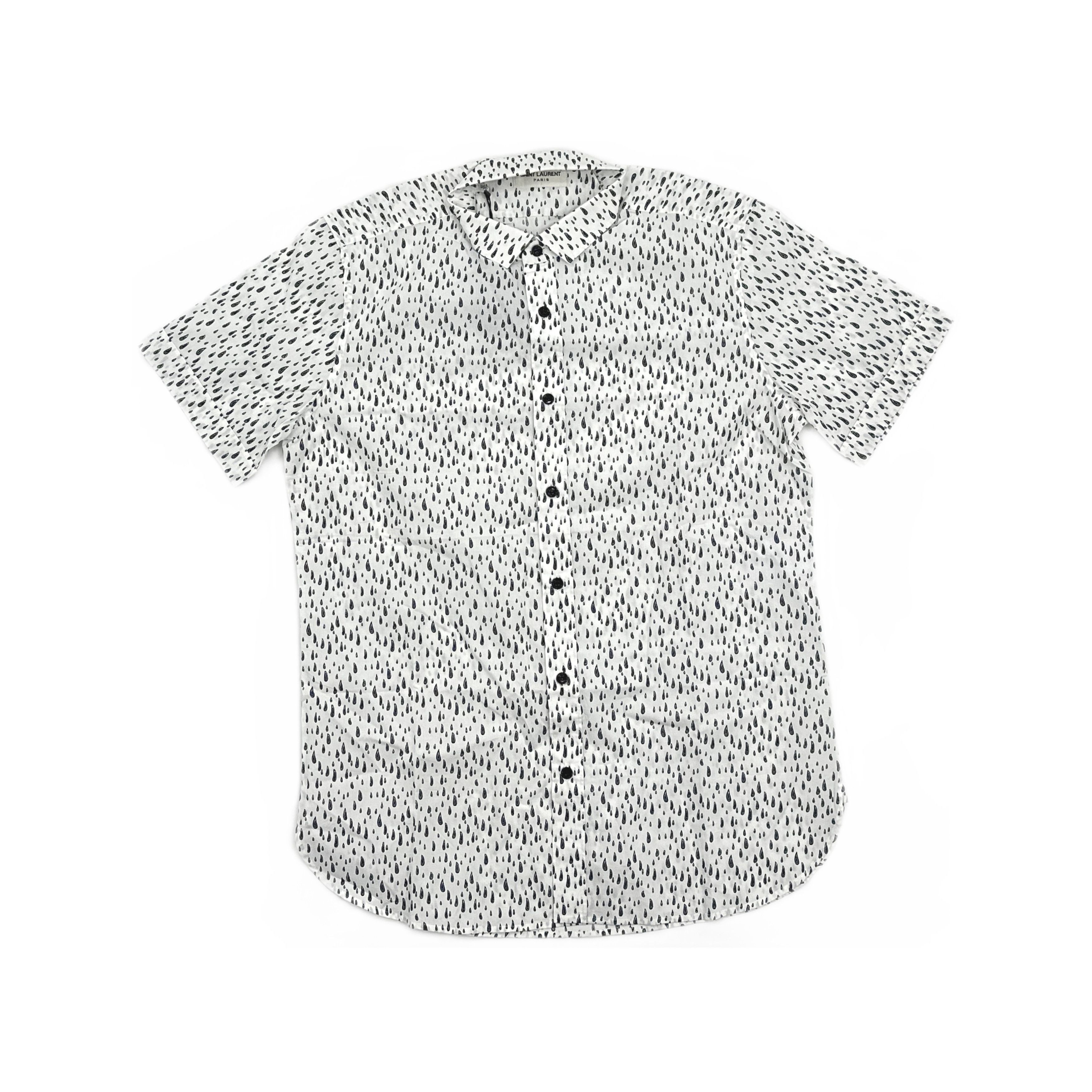Saint Laurent Paris Saint Laurent Print Button Up Shirt Size M Size US XXS / EU 40 - 1 Thumbnail