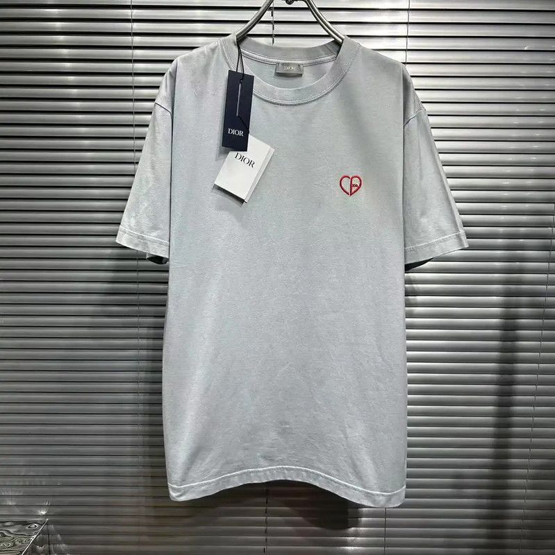 Dior Dior Men's Summer Light Blue Cotton T-Shirt 0089 Size US S / EU 44-46 / 1 - 1 Thumbnail
