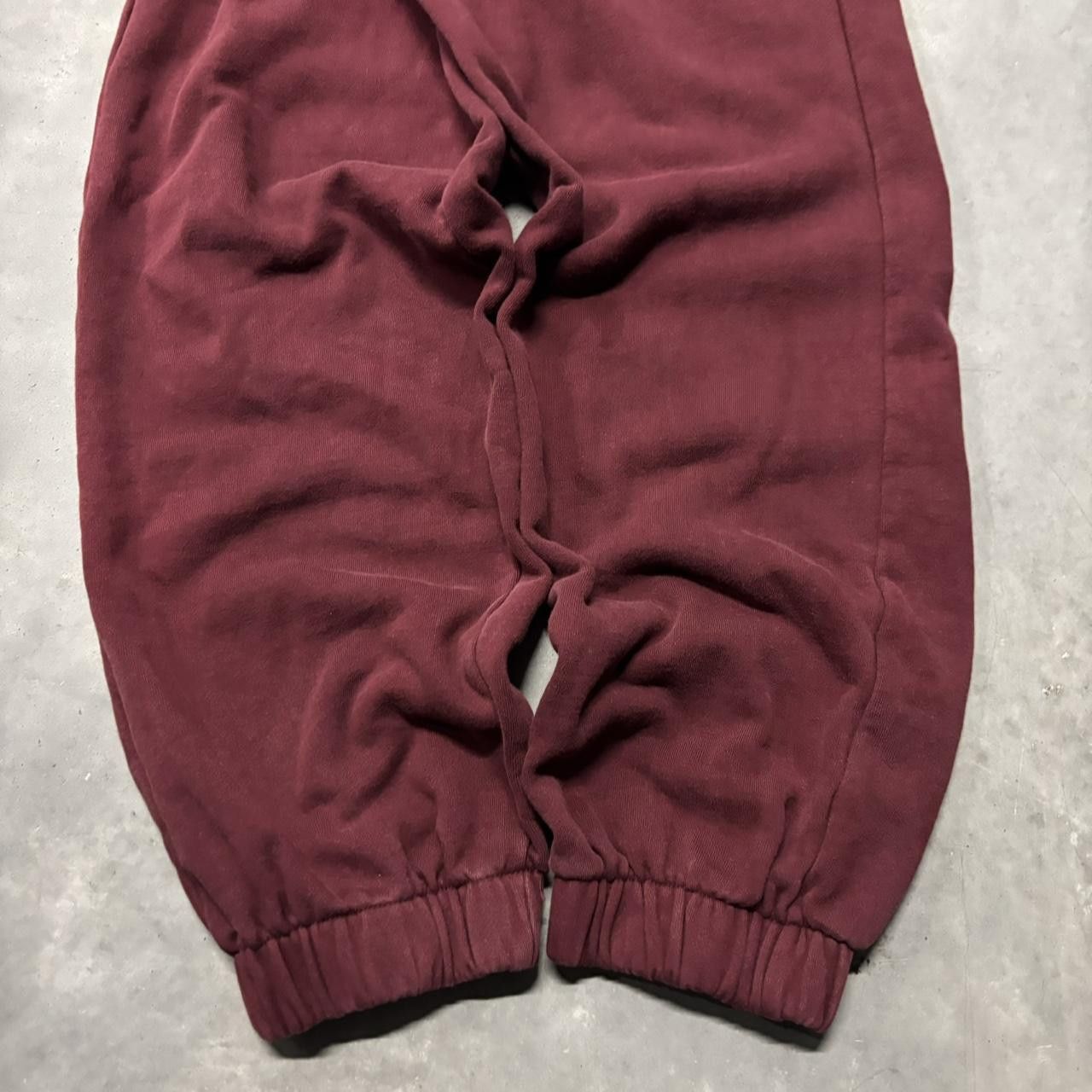 Japanese Brand × Vintage Crazy Vintage Y2K/2000s Dark Red Streetwear Skater Essential Sweatpants! Size US 30 / EU 46 - 5 Thumbnail