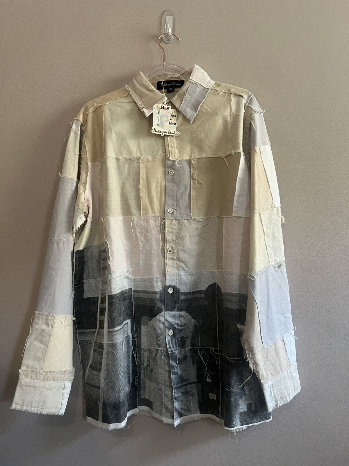 KidSuper KidSuper Studios super patchwork button down shirt Size US M / EU 48-50 / 2 - 1 Thumbnail