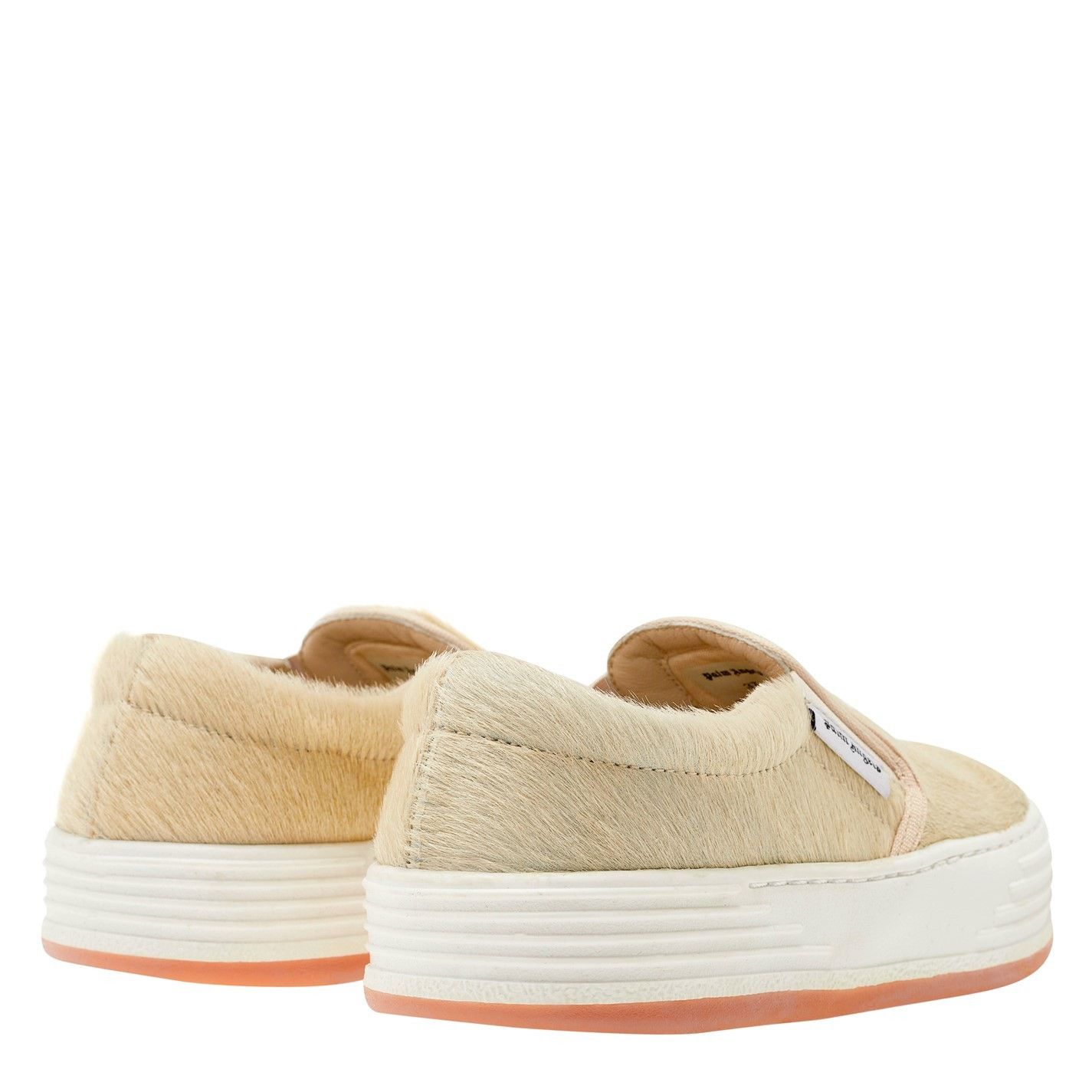 Palm Angels o1g2r1mq0325 Snow Pony Slip On Trainers in Beige Size US 7 / IT 37 - 5 Thumbnail
