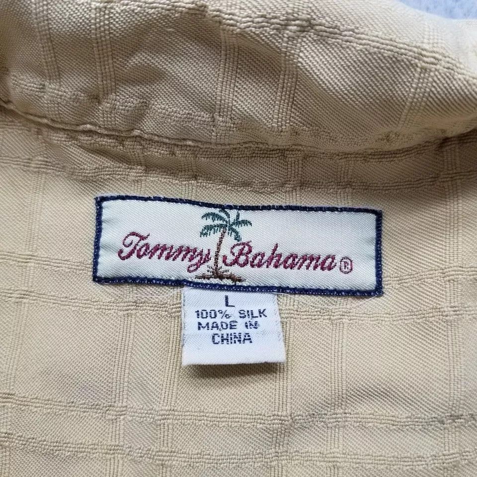 Tommy Bahama Tommy Bahama Shirt Mens Large Button Up Short Sleeve Silk Size US L / EU 52-54 / 3 - 5 Thumbnail