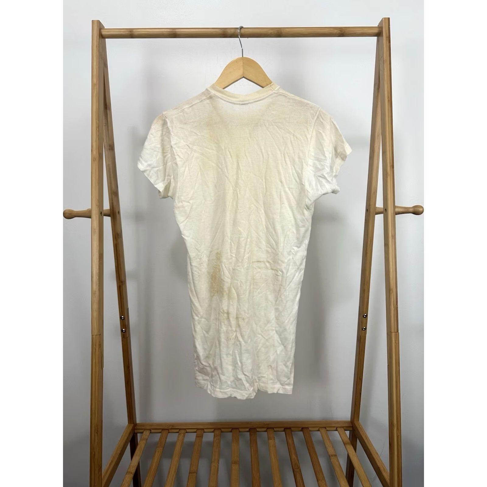 Vintage VTG 60s TownCraft T-Shirt Cream 38 Short Sleeve Distressed Worn Blank Cotton Mens Shirt Vintage Penny's TownCraft Shirt 60s Grunge Size US M / EU 48-50 / 2 - 2 Thumbnail