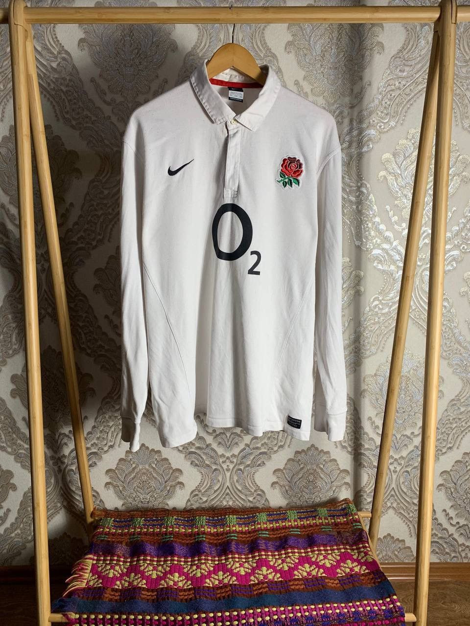Nike × Vintage VERY RARE NIKE ENGLAND RETRO RUGBY JERSEY BLOKECORE 90s Y2K Size US XXL / EU 58 / 5 - 1 Thumbnail