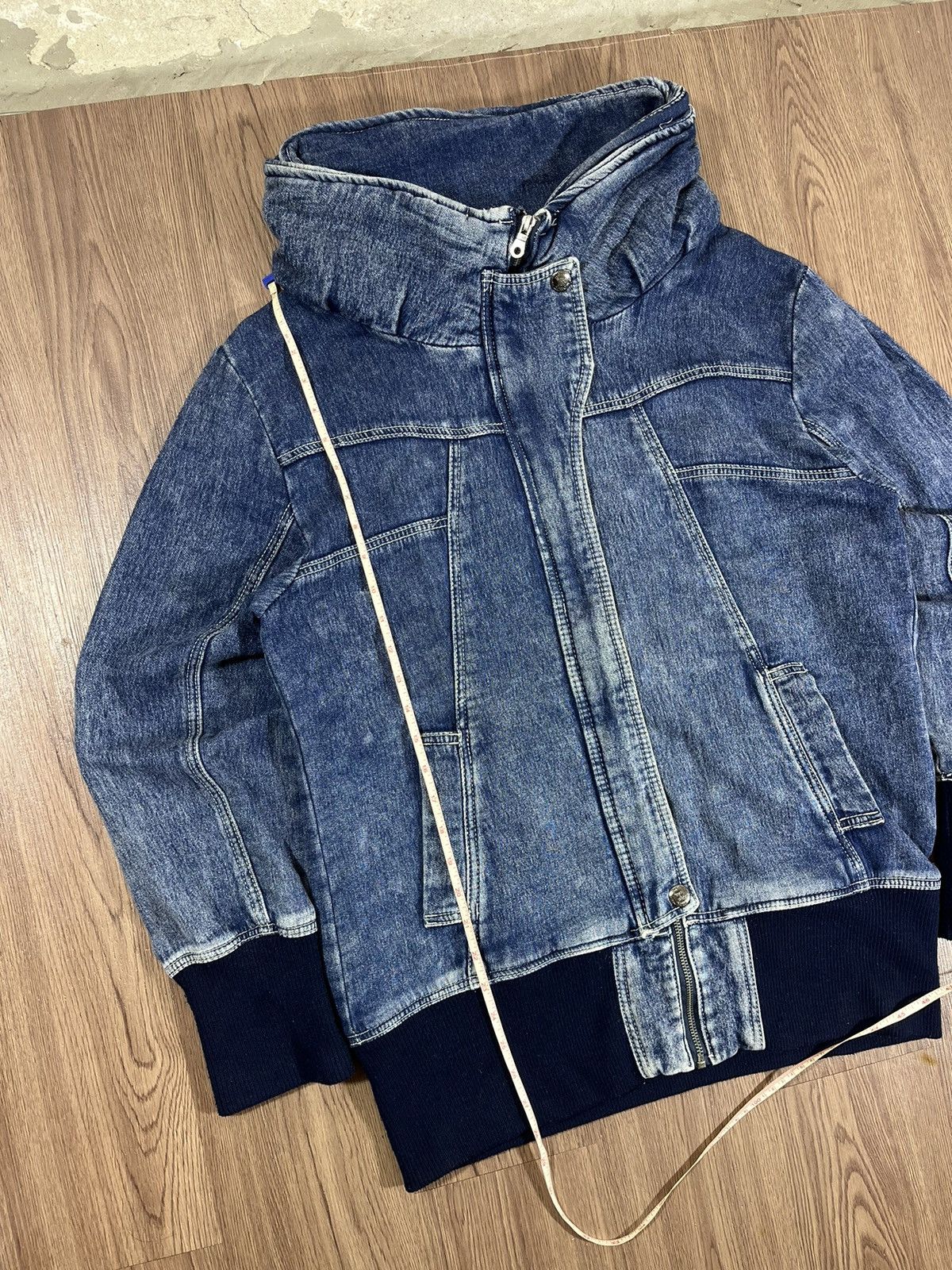 Japanese Brand Private Pause Bono Sweat Denim Jacket Size US L / EU 52-54 / 3 - 15 Thumbnail