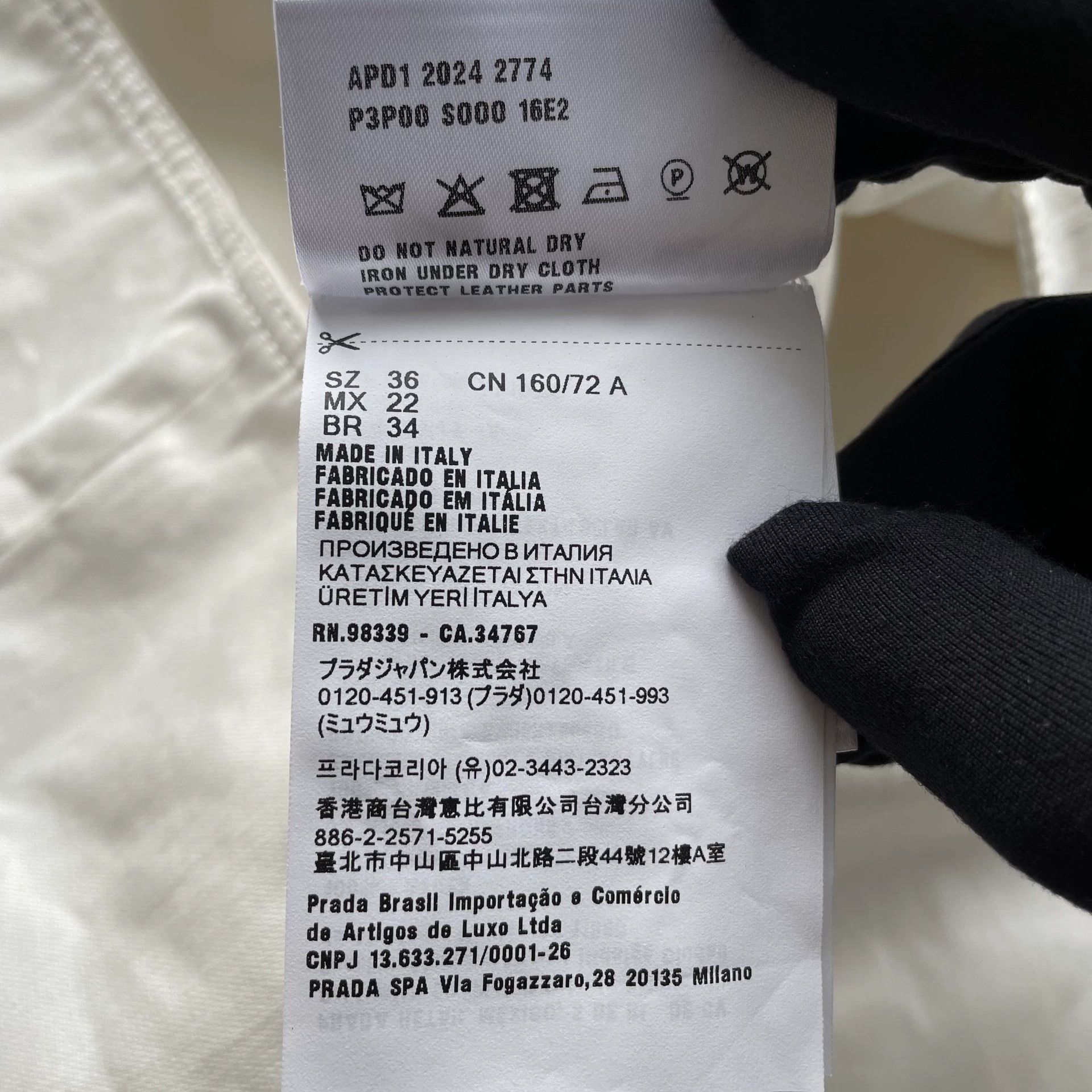 Prada PRADA satin V-neck sleeveless dress white size 36 99 new Size XS / US 0-2 / IT 36-38 - 6 Thumbnail