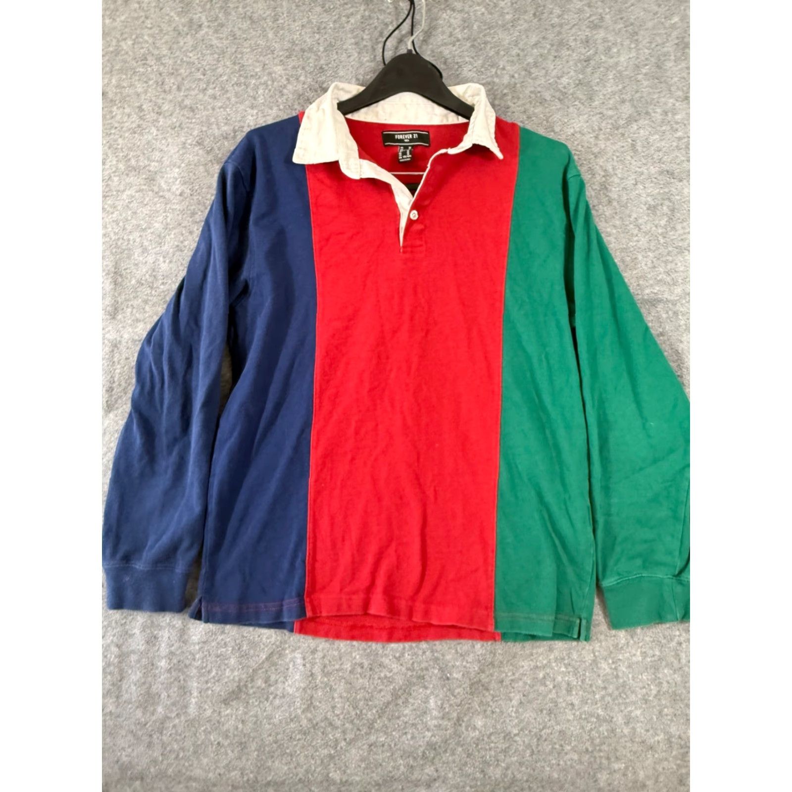 Forever 21 Forever 21 Rugby Polo Shirt Mens Small Red Blue Colorblock Performance Preppy Shirt Size US S / EU 44-46 / 1 - 3 Thumbnail