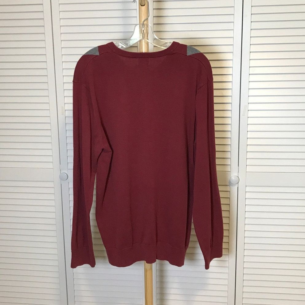 Old Navy Old Navy Red Gray Black Argyle V-neck Long Sleeve Sweater XL Size US XL / EU 56 / 4 - 2 Thumbnail