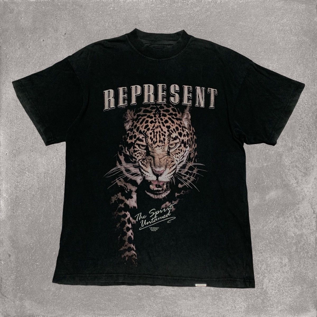 Represent Clo. Represent XS Leopard Graphic Vintage Black Tee Size US XS / EU 42 / 0 - 1 Thumbnail