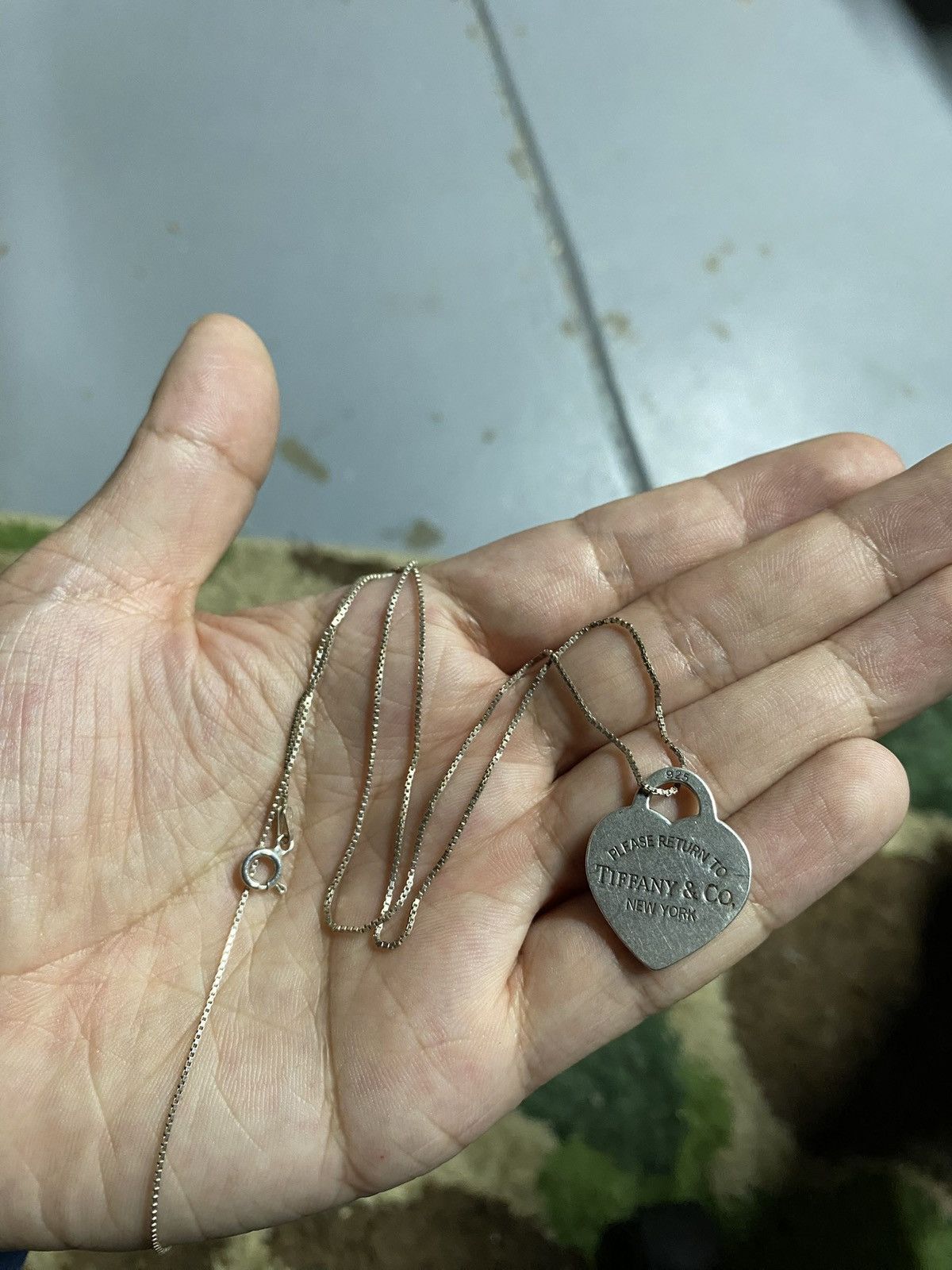 Tiffany & Co. Tiffany & Co Heart Charm Necklace Sterling Silver 925 Size ONE SIZE - 6 Thumbnail