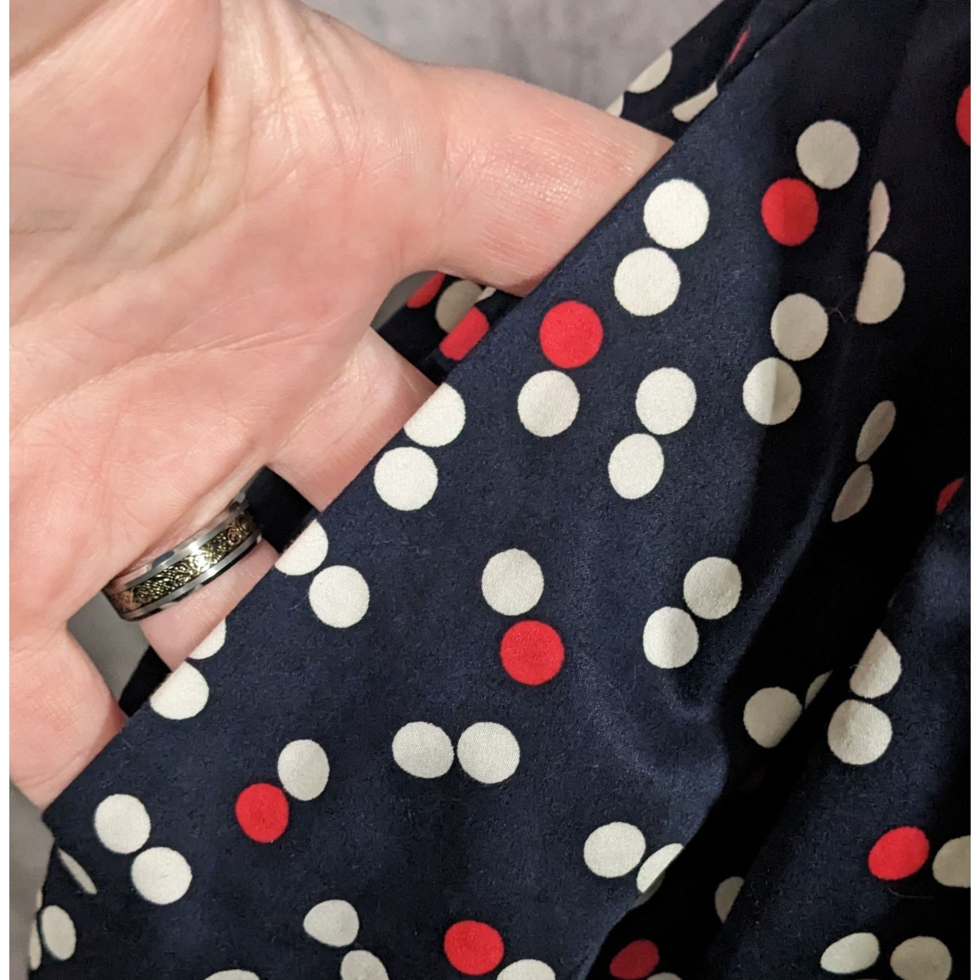 Gap Gap Preppy Navy Polka Dot Spaghetti Strap Sundress Size S / US 4 / IT 40 - 8 Thumbnail
