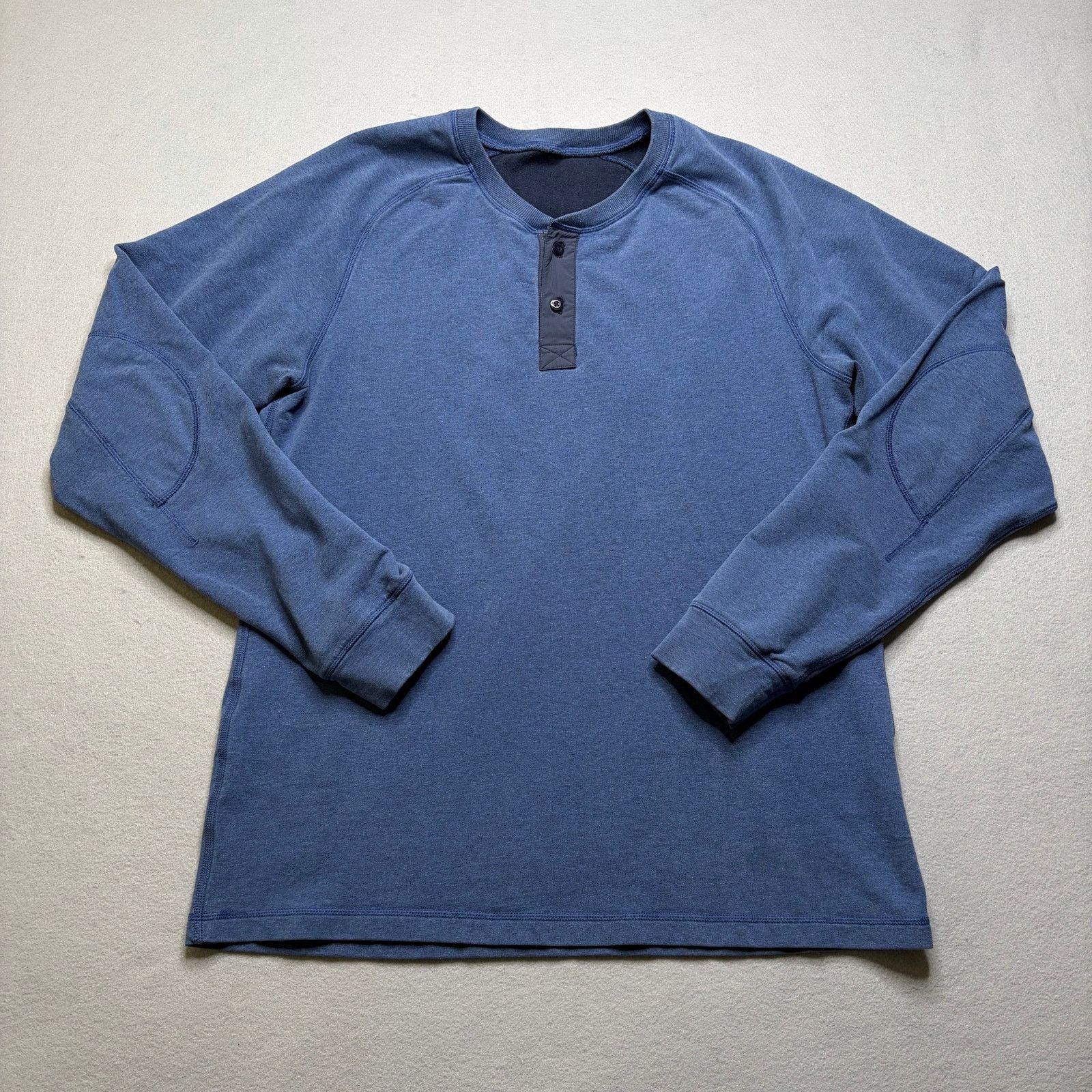 Lululemon Lululemon Men’s Blue Henley Pullover Long Sleeve Size M/L Size US L / EU 52-54 / 3 - 1 Thumbnail