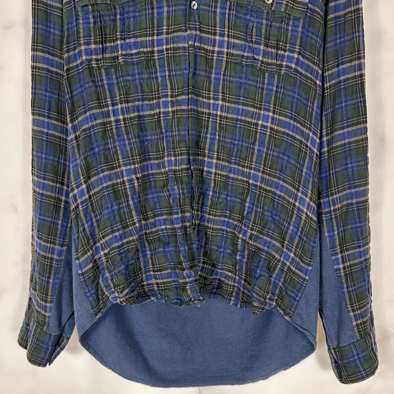 Undercover S/S07 Hybrid Bleeding Rose Flannel Shirt Size US M / EU 48-50 / 2 - 4 Thumbnail