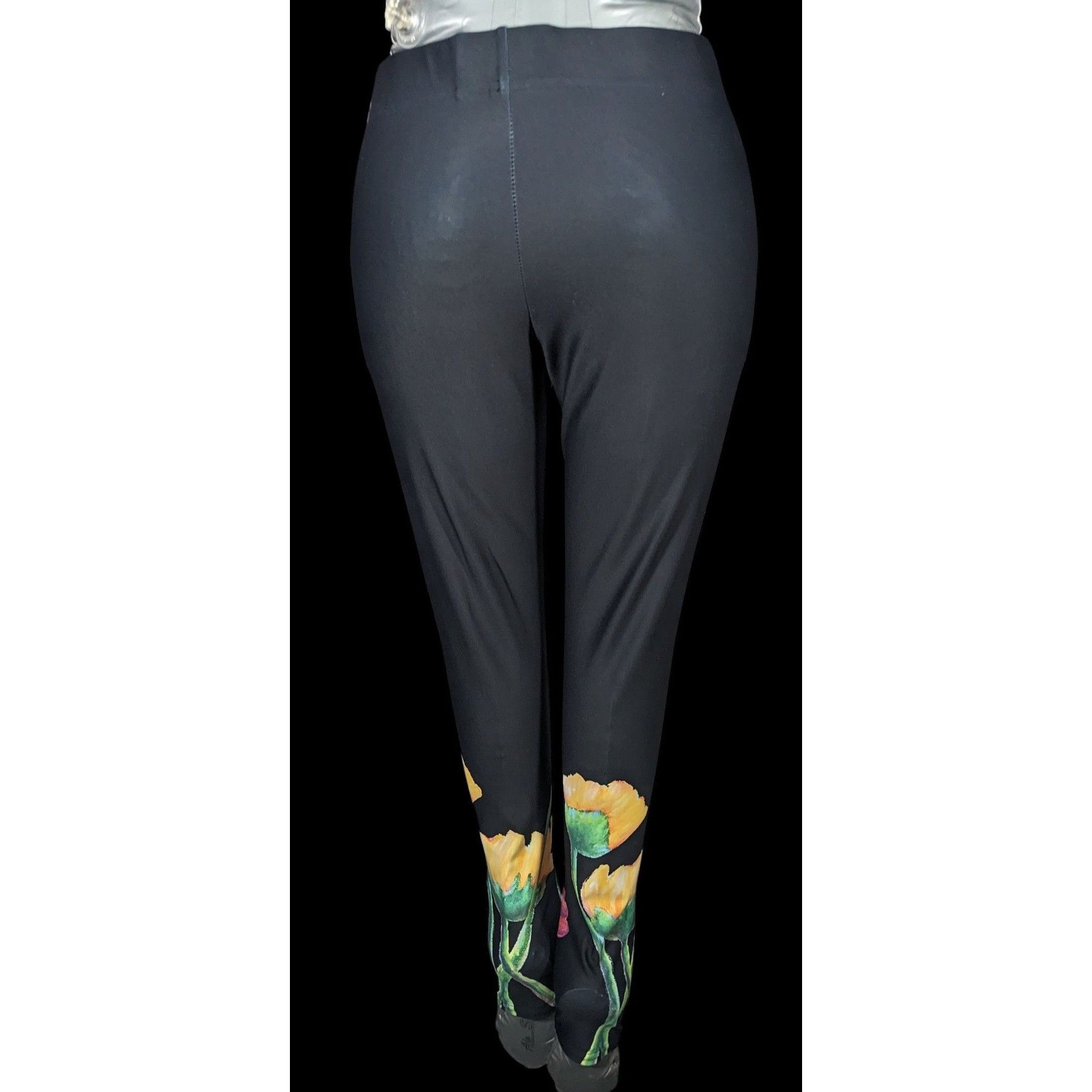Other Debbie Dannheisser Flower Series Fine Art High Waist Legging Size 26" / US 2 / IT 38 - 2 Thumbnail