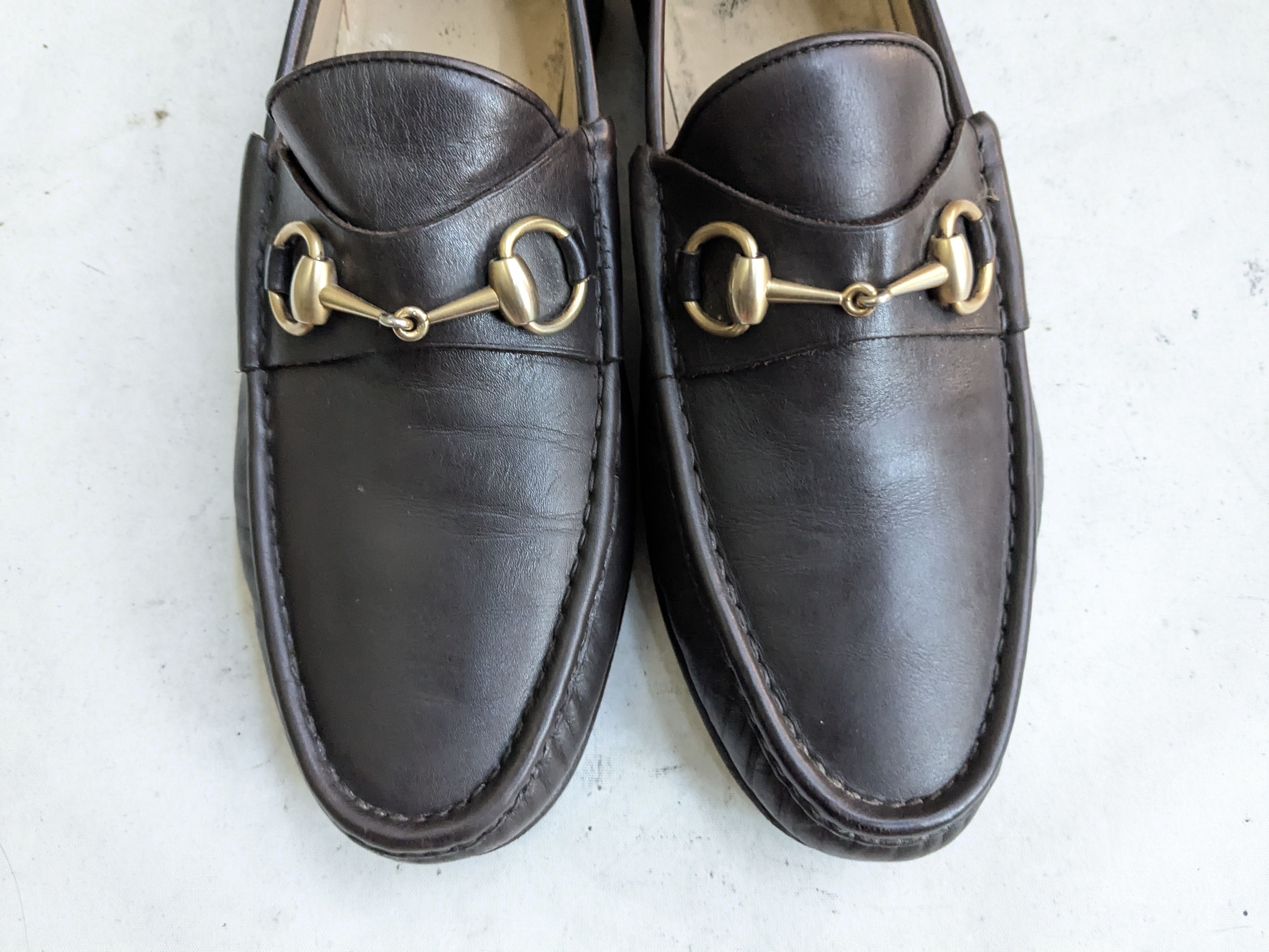 Gucci Gucci Horsebit Loafers Brown 10 E Wide Leather Size US 10 / EU 43 - 3 Thumbnail
