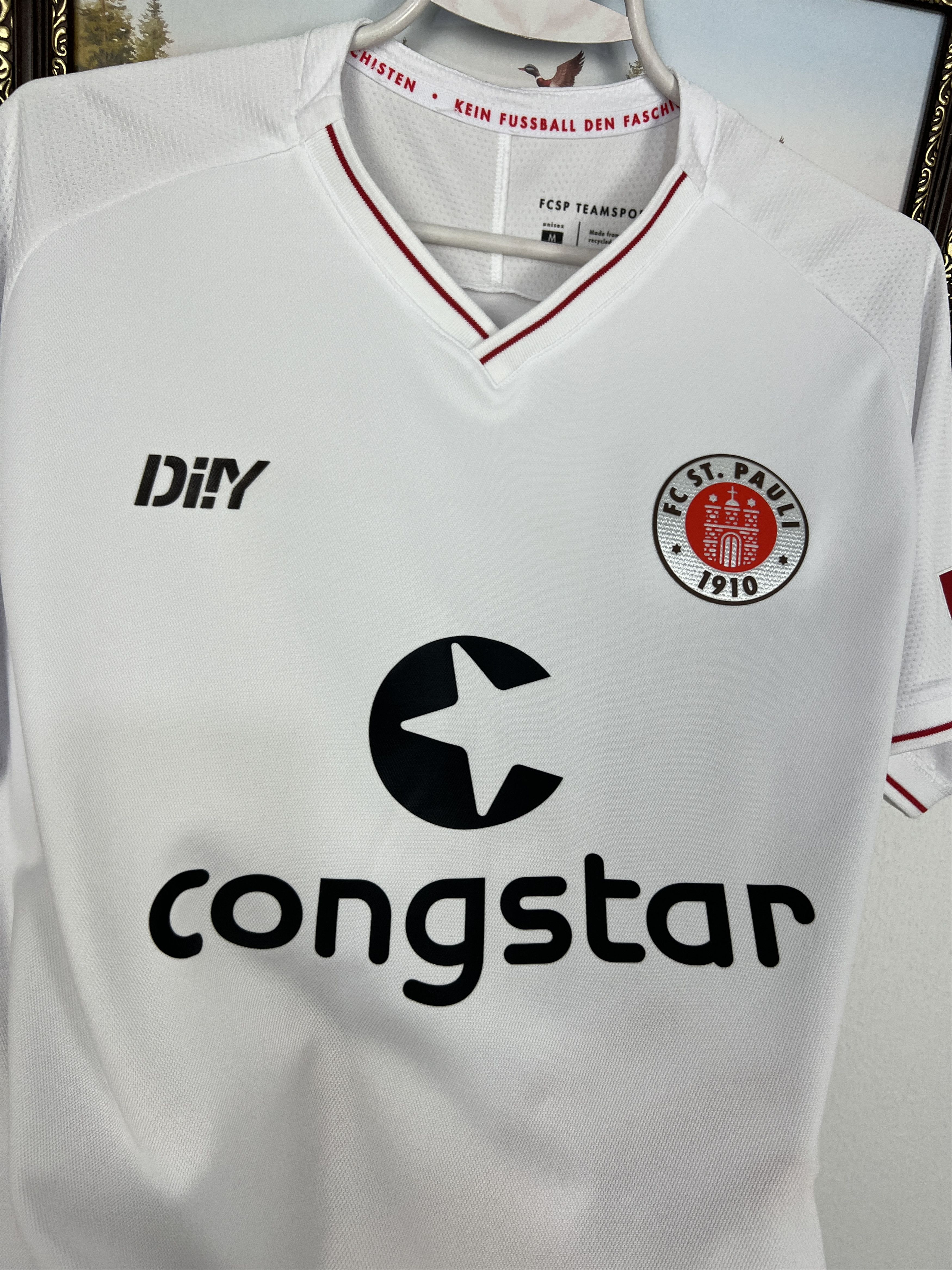Vintage St Pauli football shirt 2021 Player Issue Amenyido Signed Size US M / EU 48-50 / 2 - 3 Thumbnail