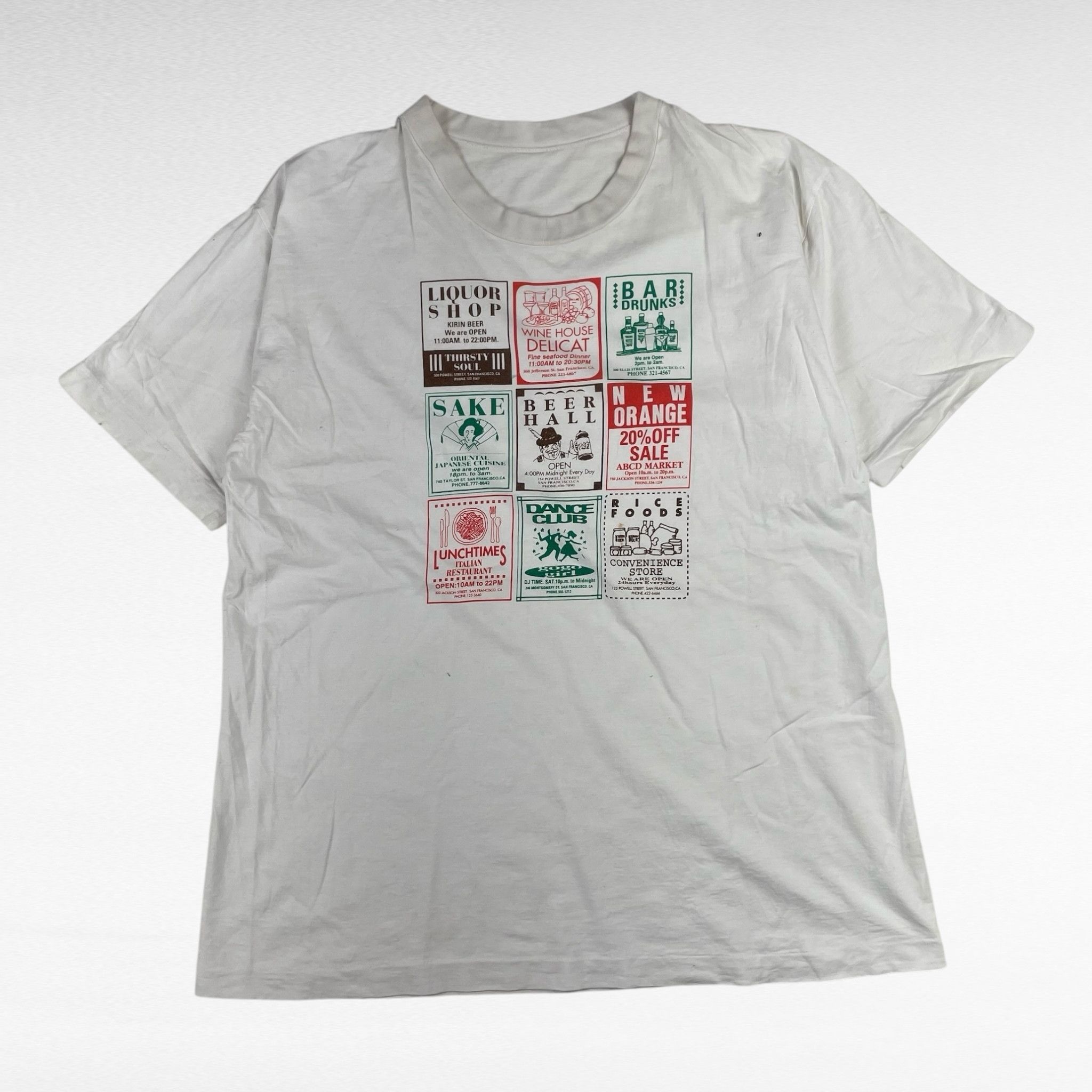 Vintage unknown 90s Print T-Shirt White Size M Size US M / EU 48-50 / 2 - 1 Thumbnail