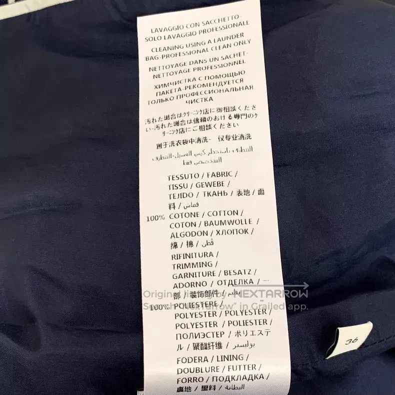 Gucci Gucci Dark blue logo jacquad full-print cotton lapel singl Size XS / US 0-2 / IT 36-38 - 7 Thumbnail