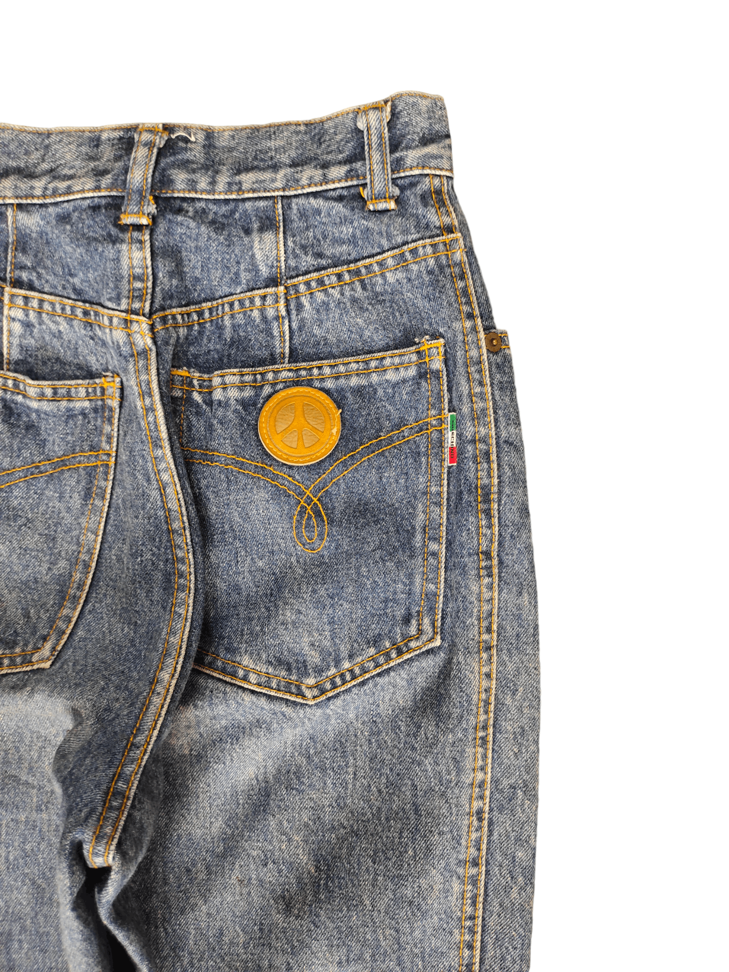 Moschino Vintage 90s Moschino Denim Jeans High Rise Size 24" / US 00 / IT 34 - 4 Thumbnail