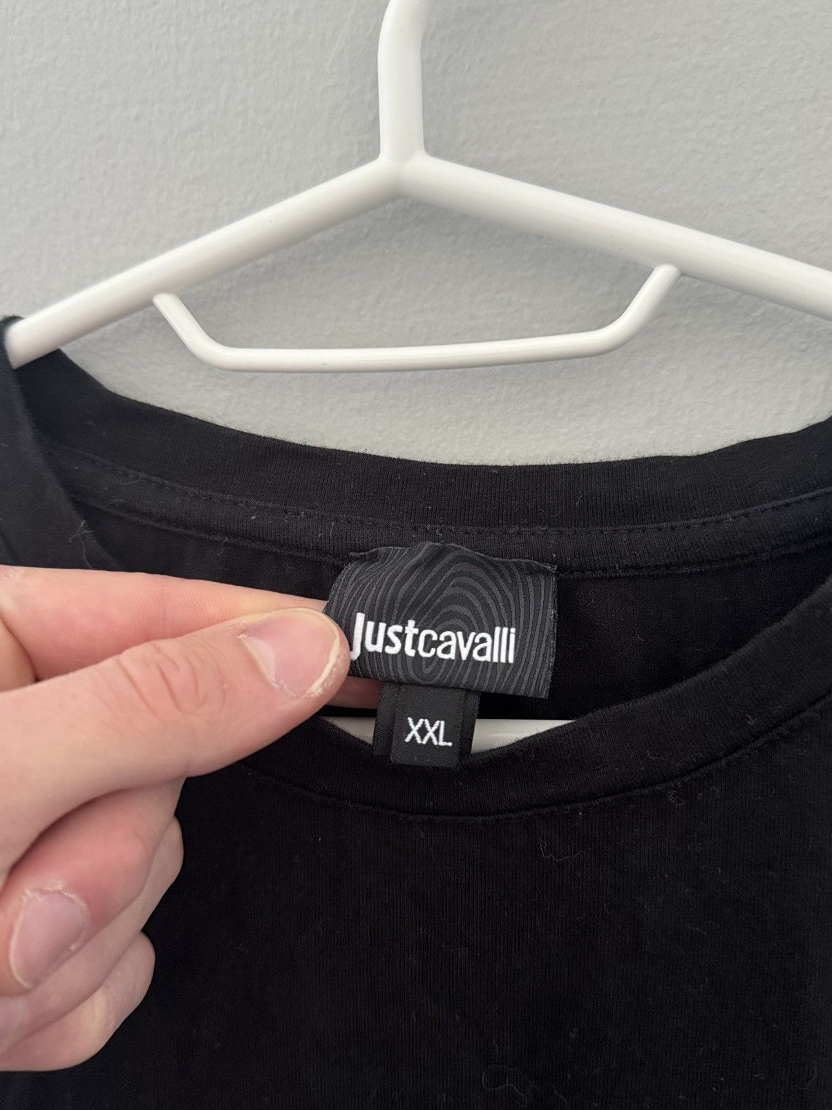 Just Cavalli × Roberto Cavalli × Vintage Just Cavalli Big Logo T-Shirt Size XXL / US 16-18 / IT 52-54 - 5 Thumbnail