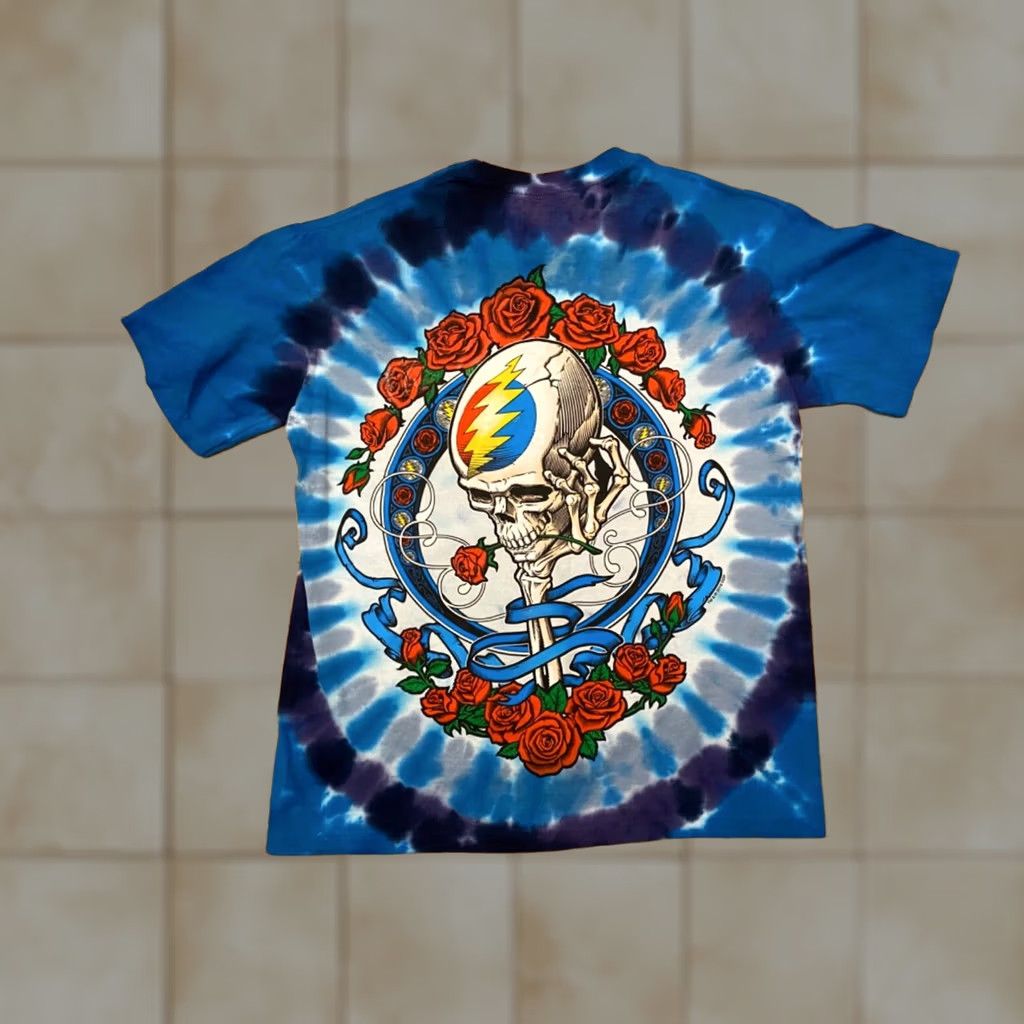 Liquid Blue Liquid Blue Grateful Dead Bertha Skull Mens Shirt S Tie Dye Double-Sided 2018 Blue Cotton Graphic Print Crew Neck Short Sleeve Vintage? Size US S / EU 44-46 / 1 - 1 Thumbnail