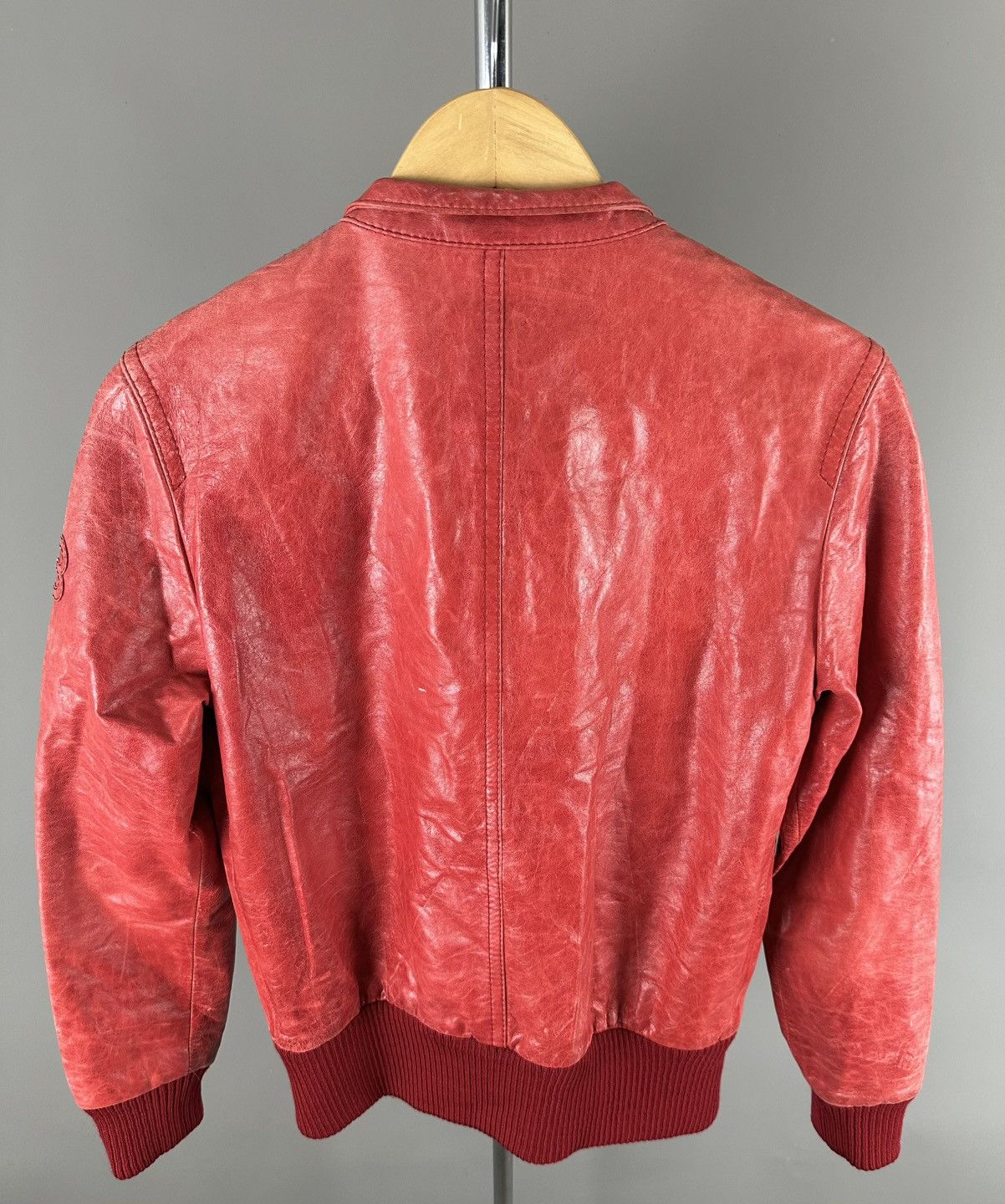 Adidas Yohji Yamamoto - Adidas - Y-3 Leather Biker Shoulder Patch Size US M / EU 48-50 / 2 - 11 Thumbnail