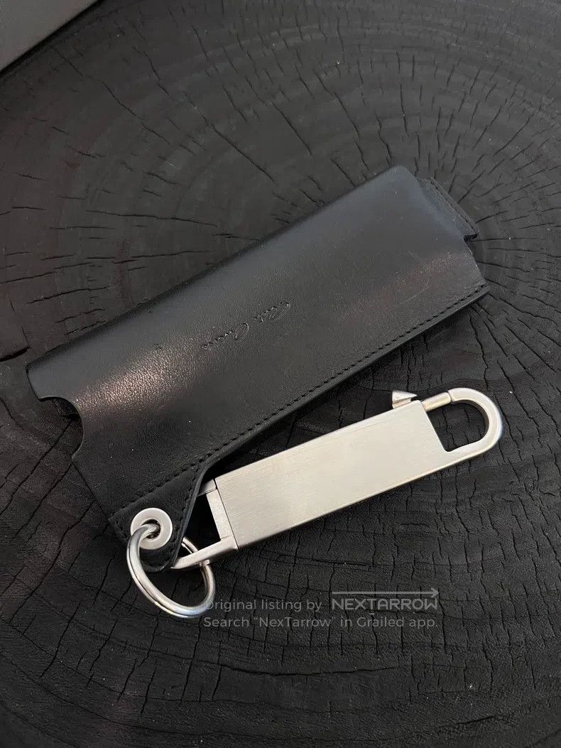 Rick Owens Rick Owens Cowhide lock buckle large lighter case keychain Size ONE SIZE - 2 Thumbnail