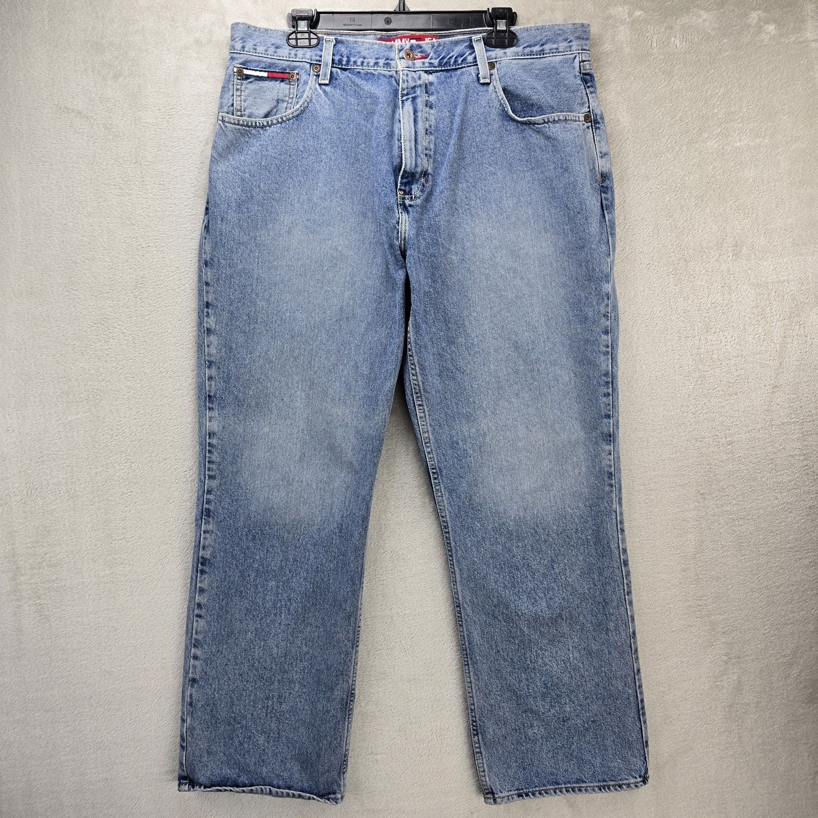 Tommy Hilfiger Vintage Tommy Hilfiger Big Flag Denim Jeans 38x30 90s Baggy Size US 38 / EU 54 - 2 Thumbnail