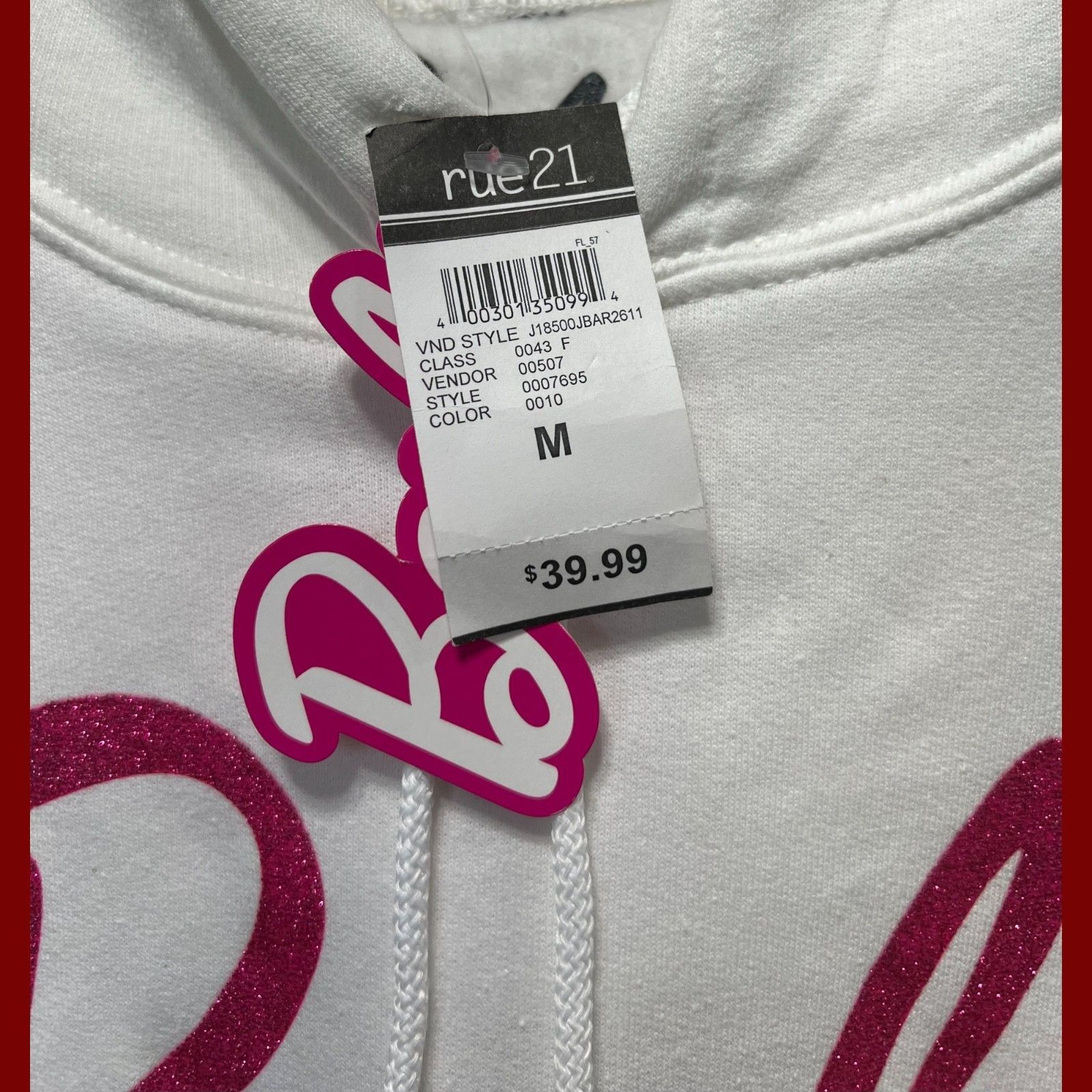 Other Mattel - Barbie - Women's Long Sleeve Hooded Sweater Shirt - Size M / US 6-8 / IT 42-44 - 8 Thumbnail