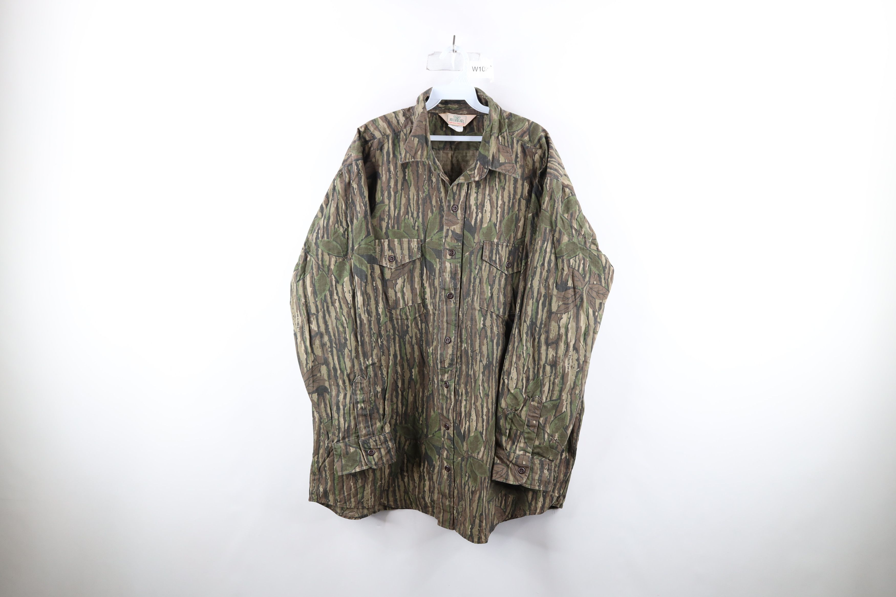 image of Vintage 90's Camouflage Ripstop Collared Button Shirt Usa, Men's (Size 2XL)