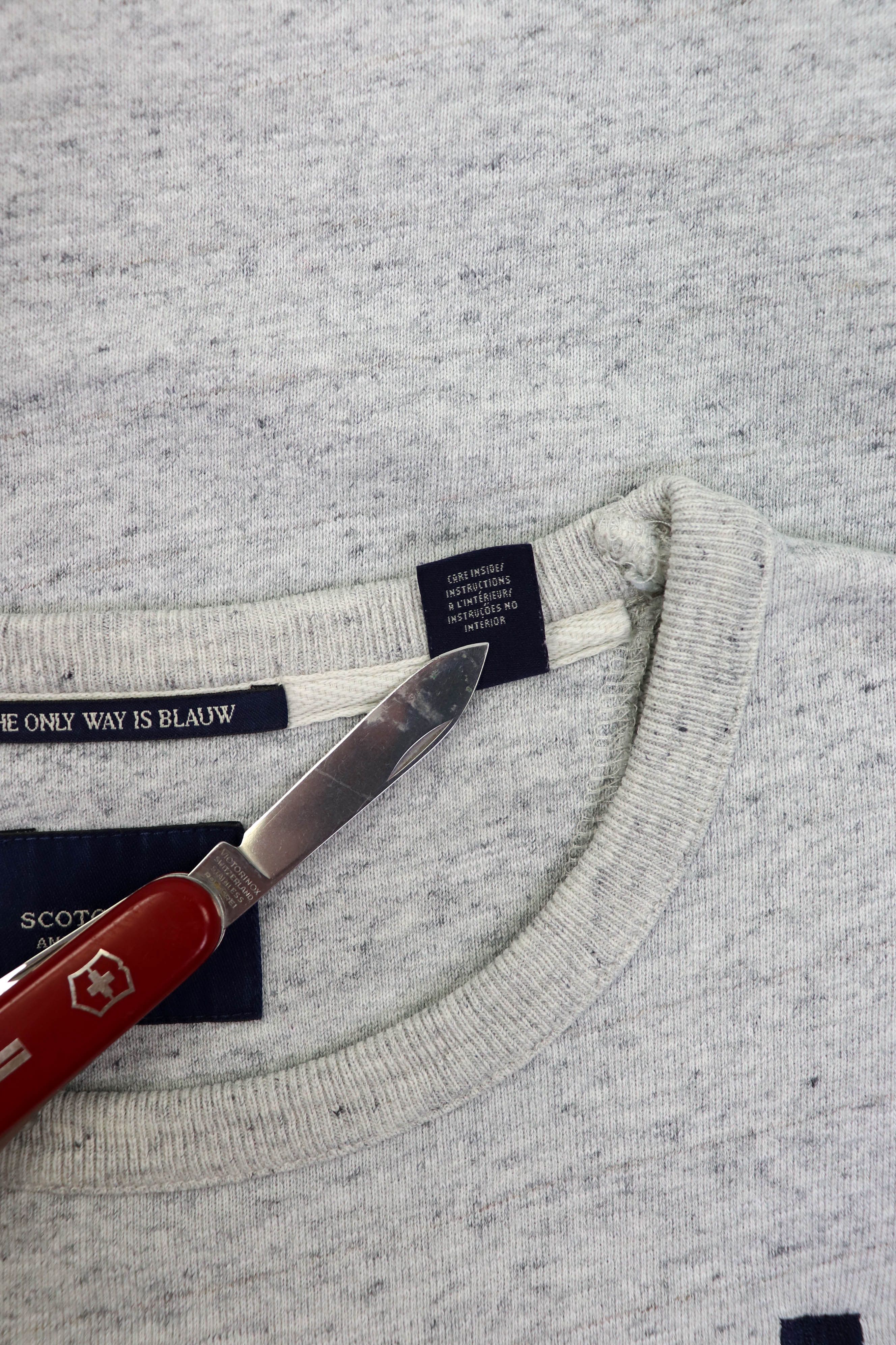 Scotch & Soda Scotch & Soda ABlauw Heather Gray Crewneck Sweatshirt Size US L / EU 52-54 / 3 - 13 Thumbnail