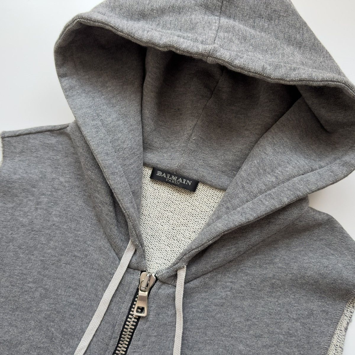 Balmain Balmain F/W 2011 Decarnin Sleeveless Hoodie Size US XS / EU 42 / 0 - 7 Thumbnail