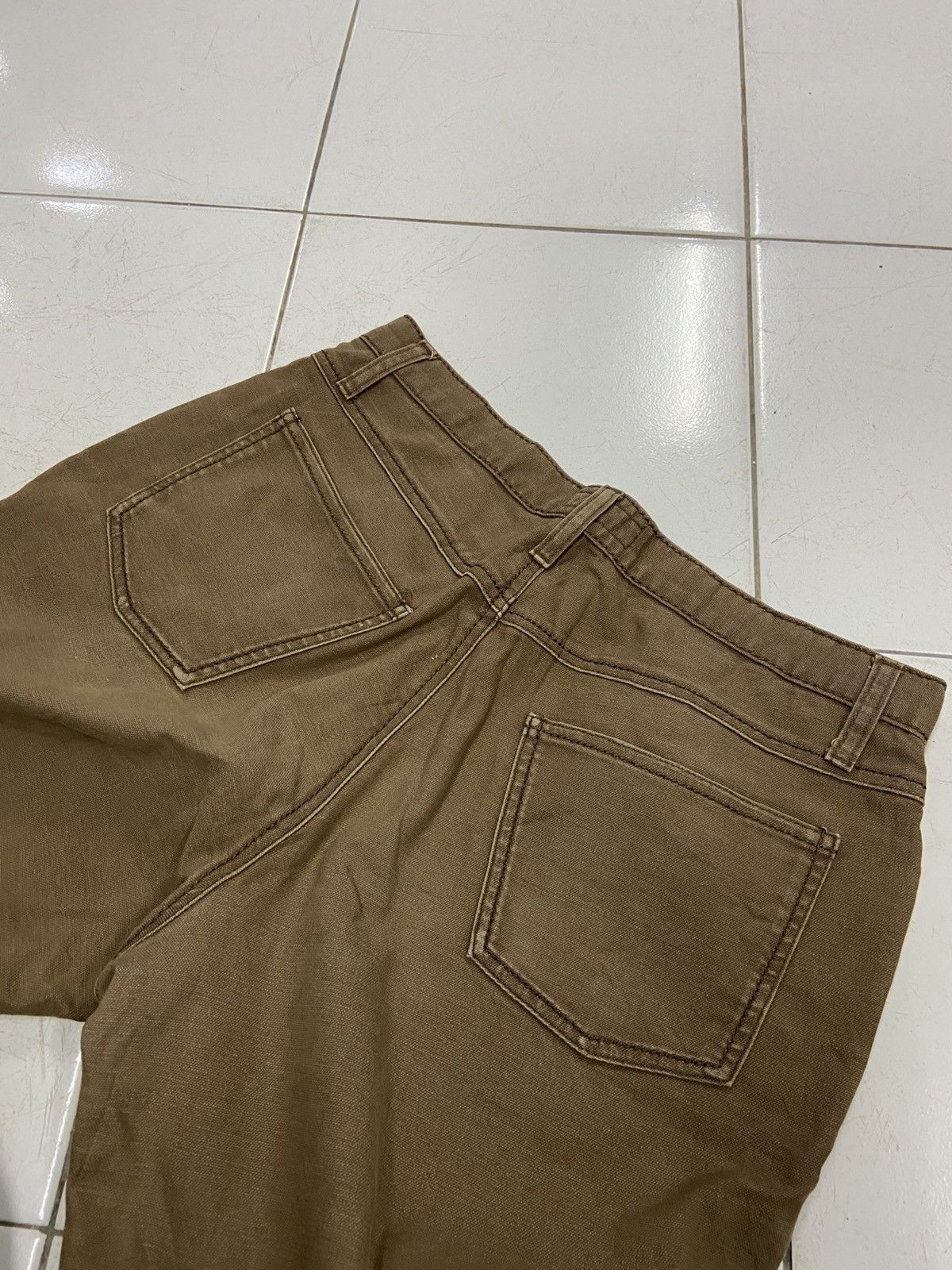 Japanese Brand 23 HOMME BROWN WORK TROUSERS PANTS Size US 30 / EU 46 - 6 Thumbnail