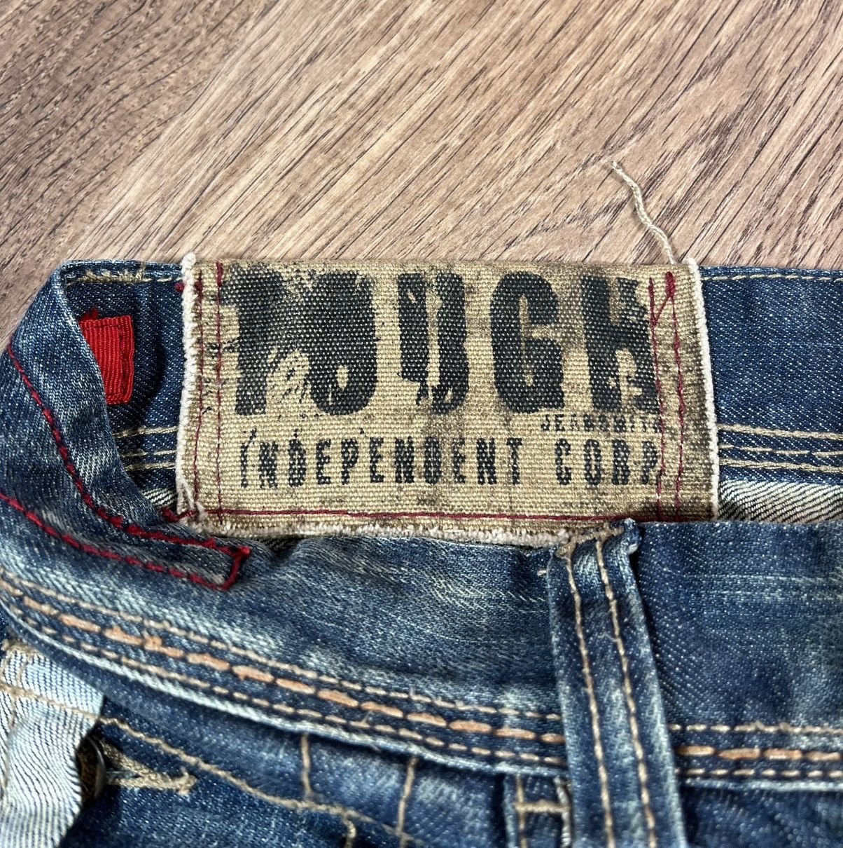Japanese Brand Tough Vintage Distressed Denim Pants Jeans Size US 32 / EU 48 - 11 Thumbnail
