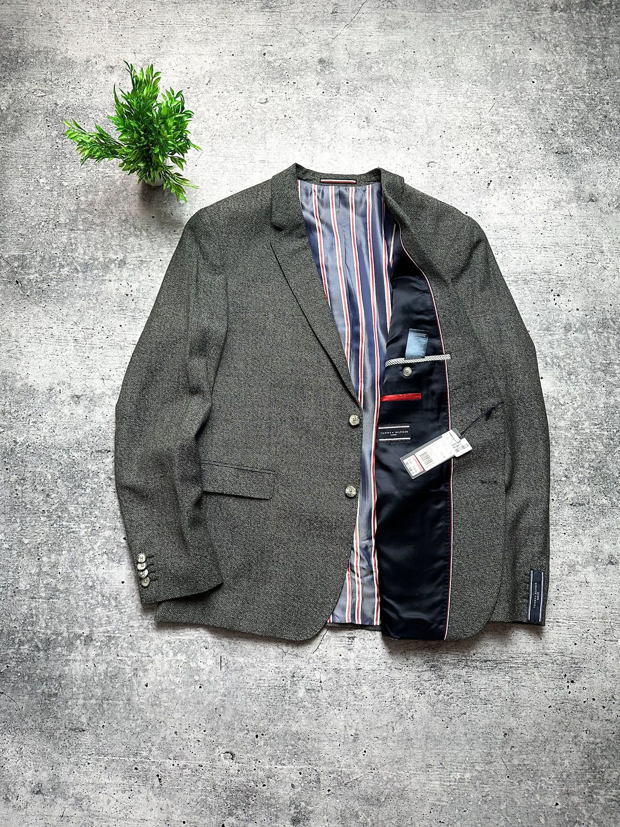 Designer × Tommy Hilfiger NEW Tommy Hilfiger Wool Blazer Suit Size 54L - 1 Thumbnail