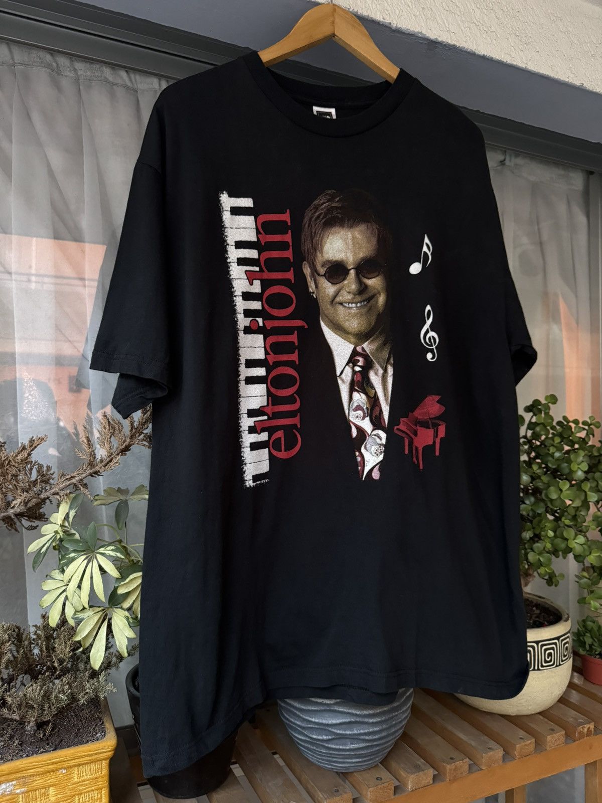 Band Tees × Vintage Elton John tour 2010 Size US XL / EU 56 / 4 - 5 Thumbnail