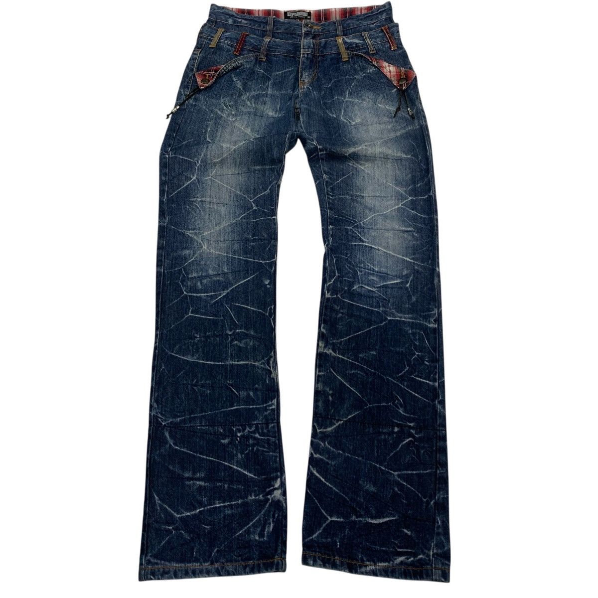 Japanese Brand DOUBLE WAIST VINTAGE EXPLOSION BY NYIAUS CLOTHING Size US 32 / EU 48 - 1 Thumbnail